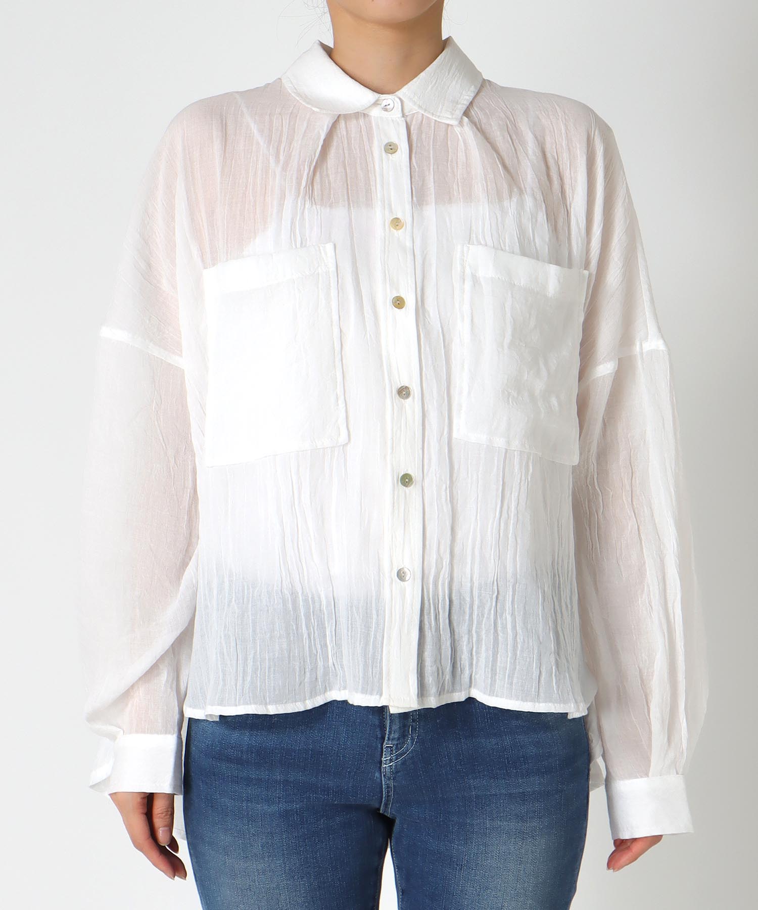 ドルマンビッグポケットシャツ