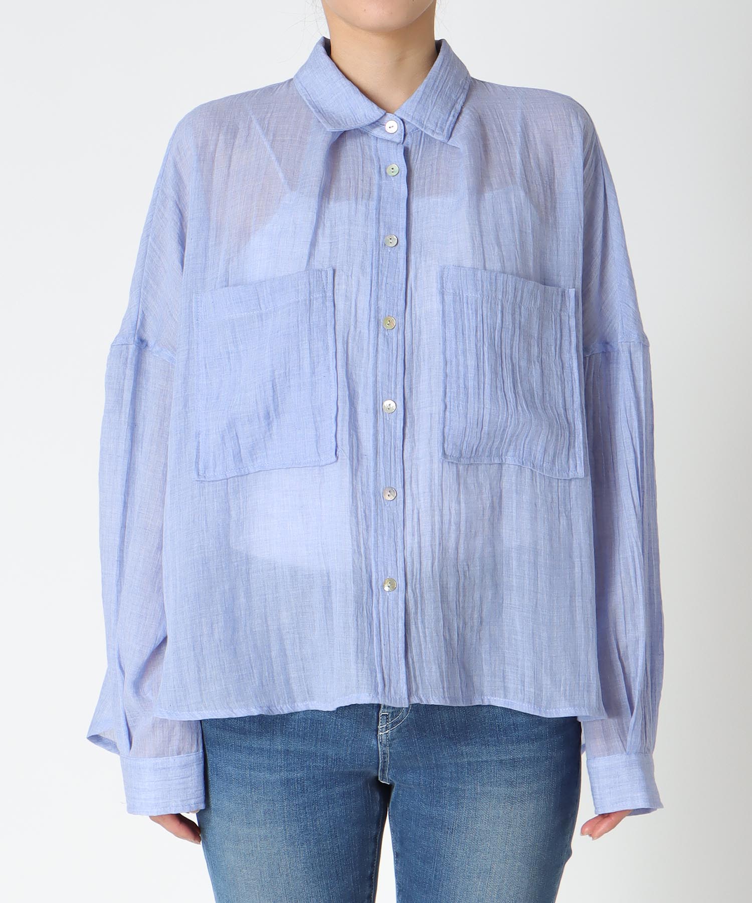 ドルマンビッグポケットシャツ