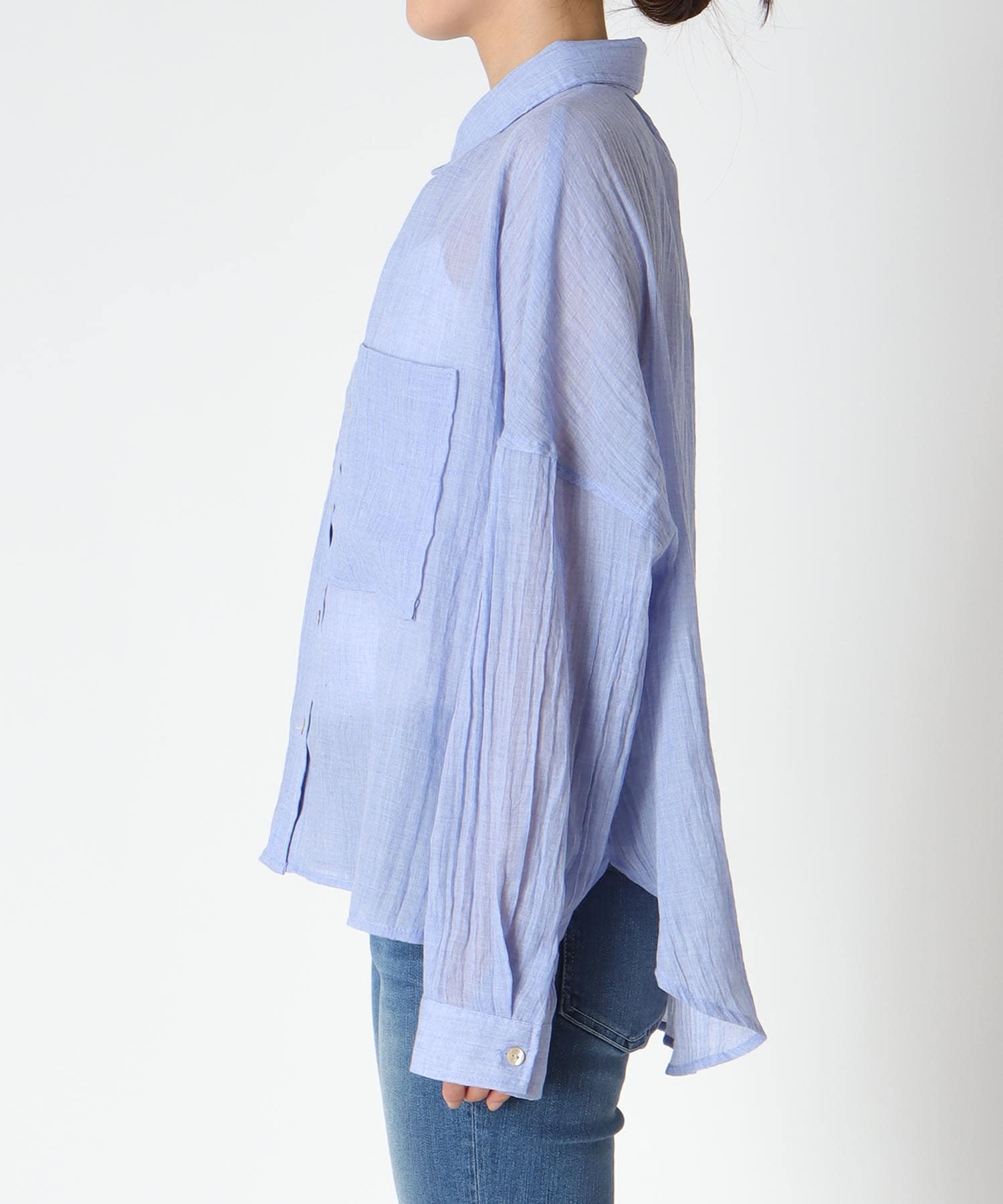 ドルマンビッグポケットシャツ