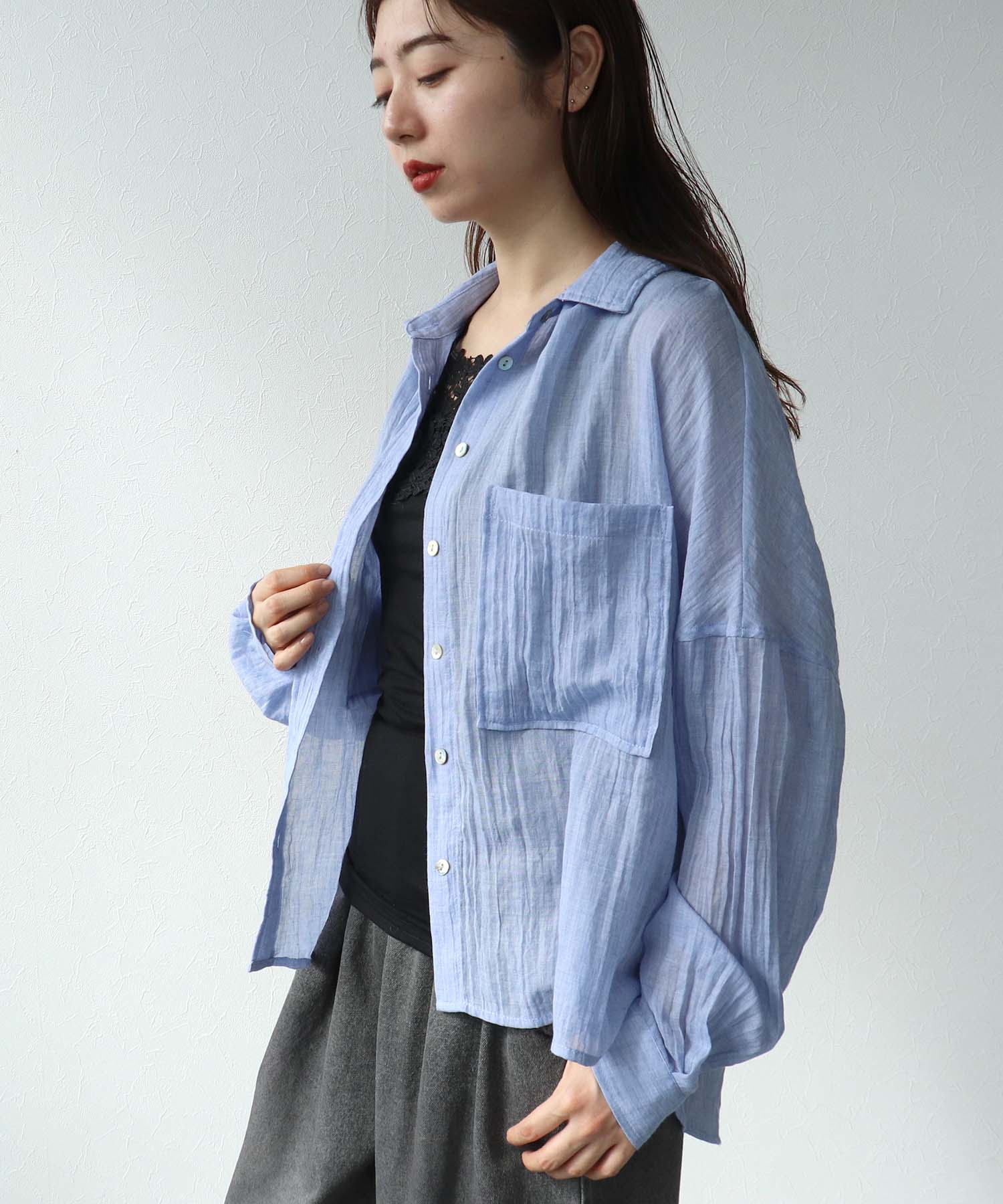 ドルマンビッグポケットシャツ