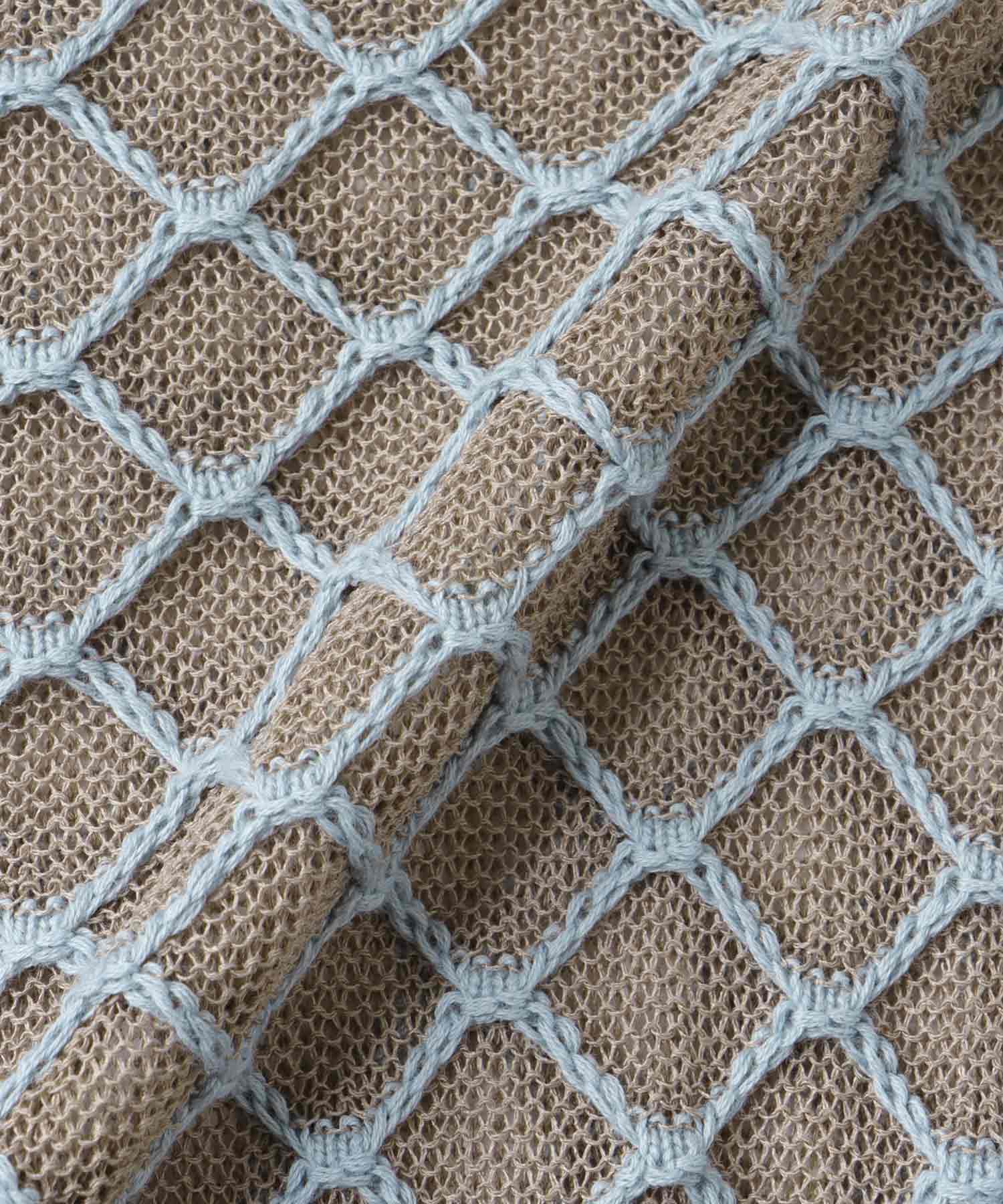 ダイヤジャガード５分袖プルオーバー