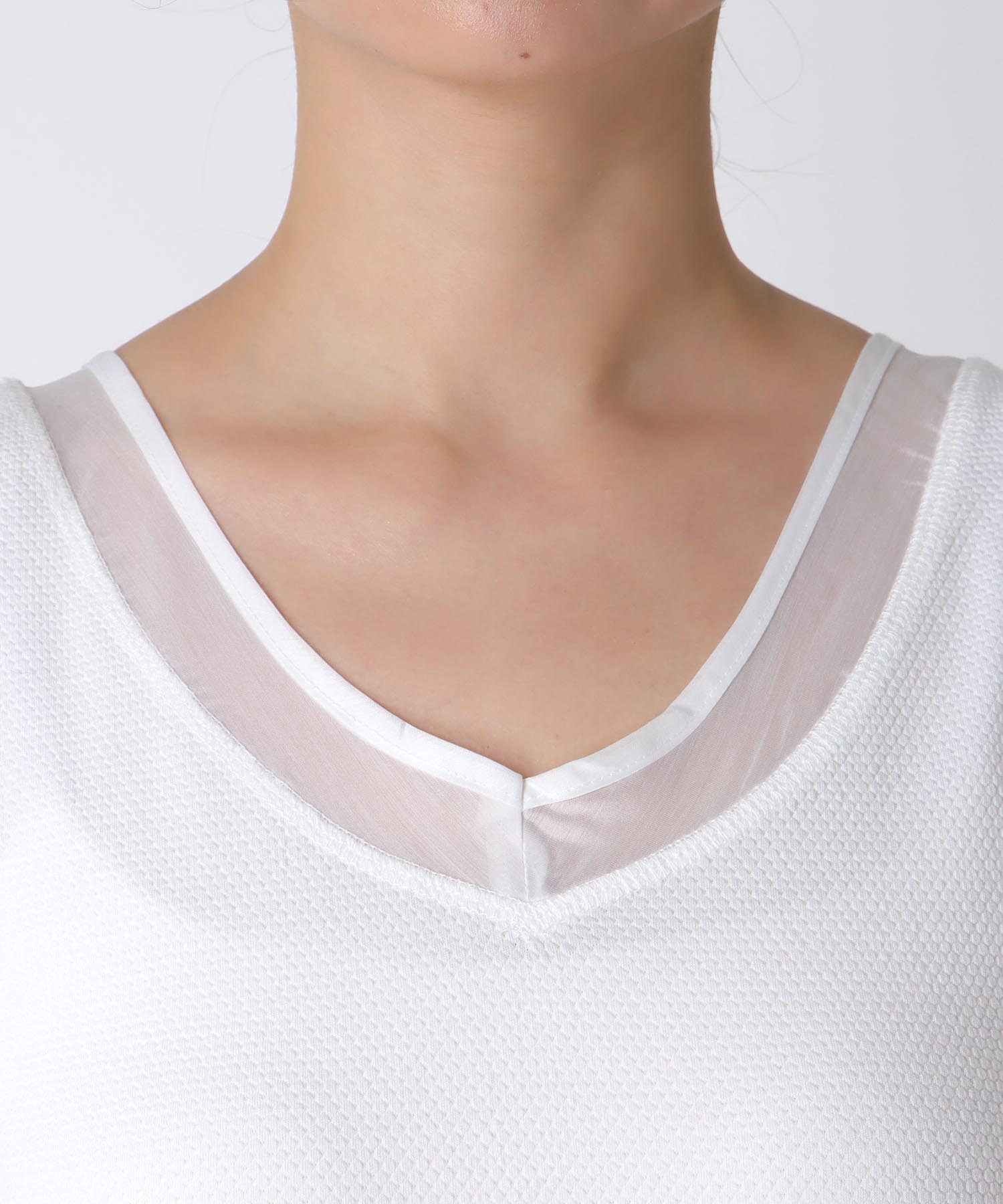 ラッセルシアー切替両前タンクトップ