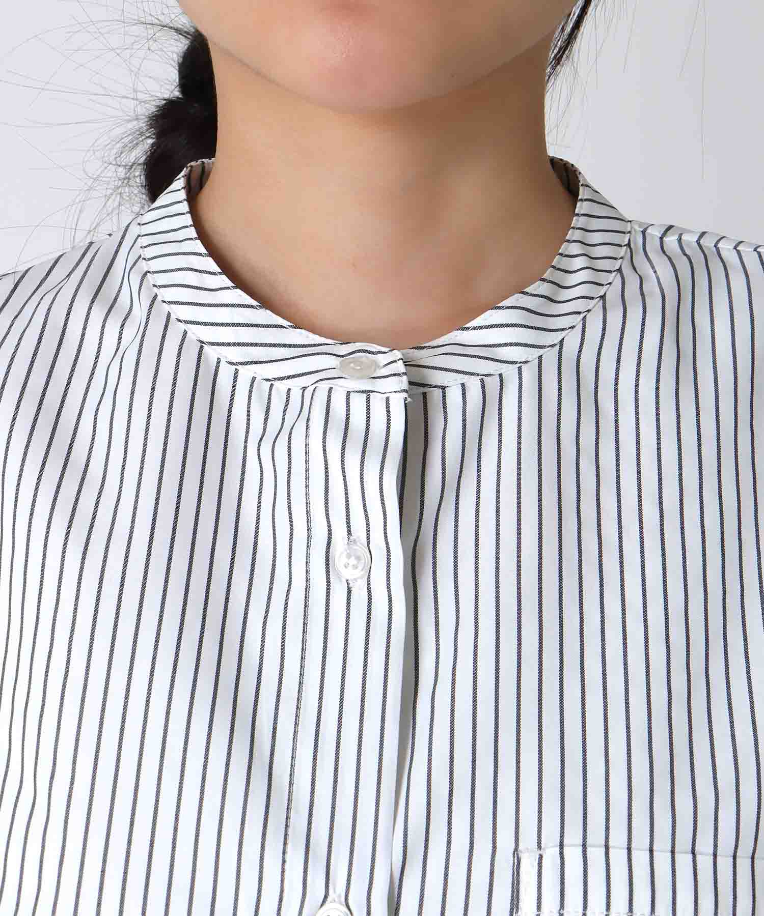 Backヨークテープシャツブラウス