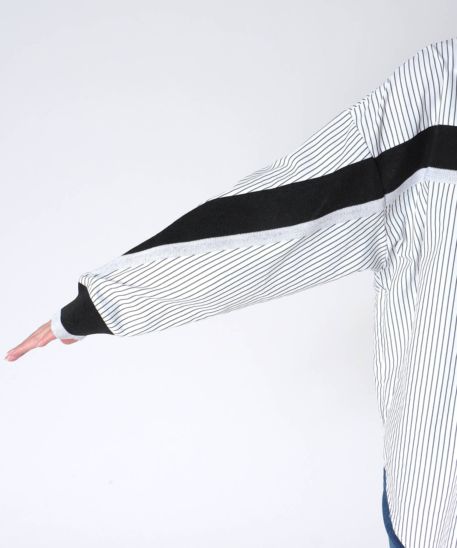 Backヨークテープシャツブラウス