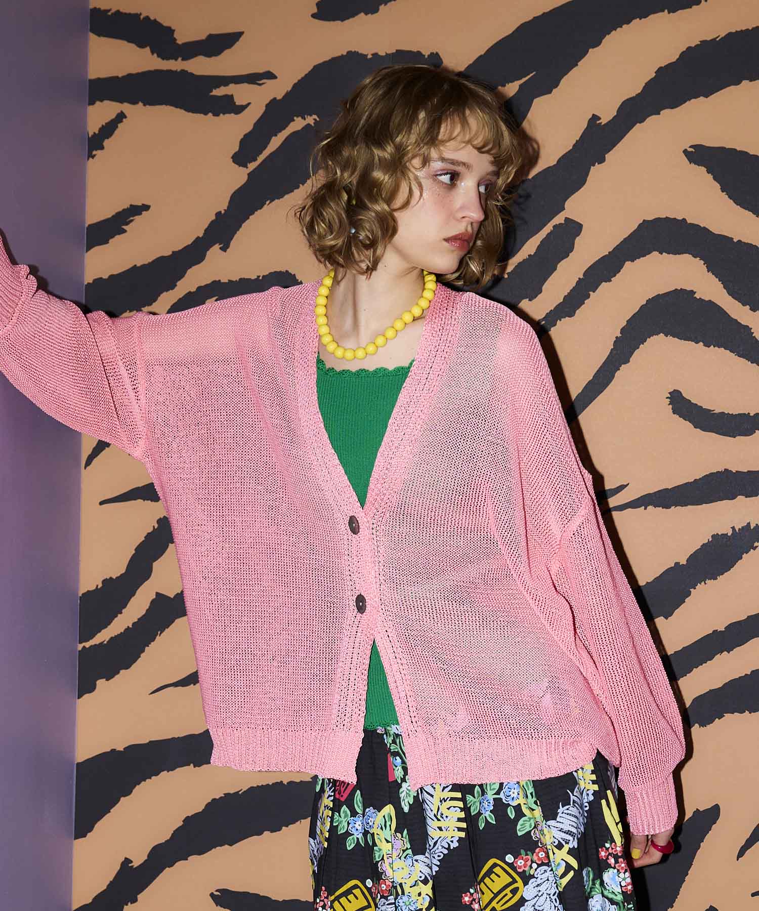 〔お家で試着〕ペーパーヤーンカルマカーディガン