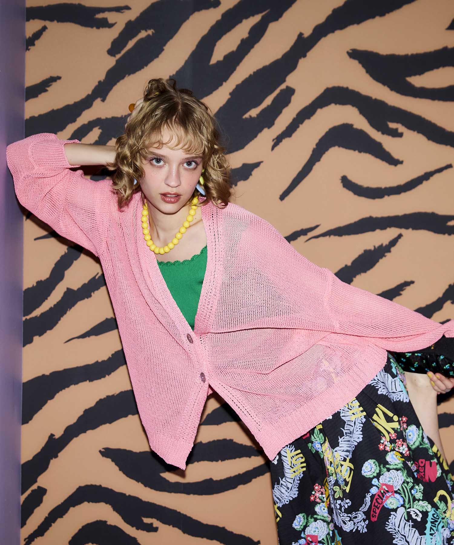 〔お家で試着〕ペーパーヤーンカルマカーディガン