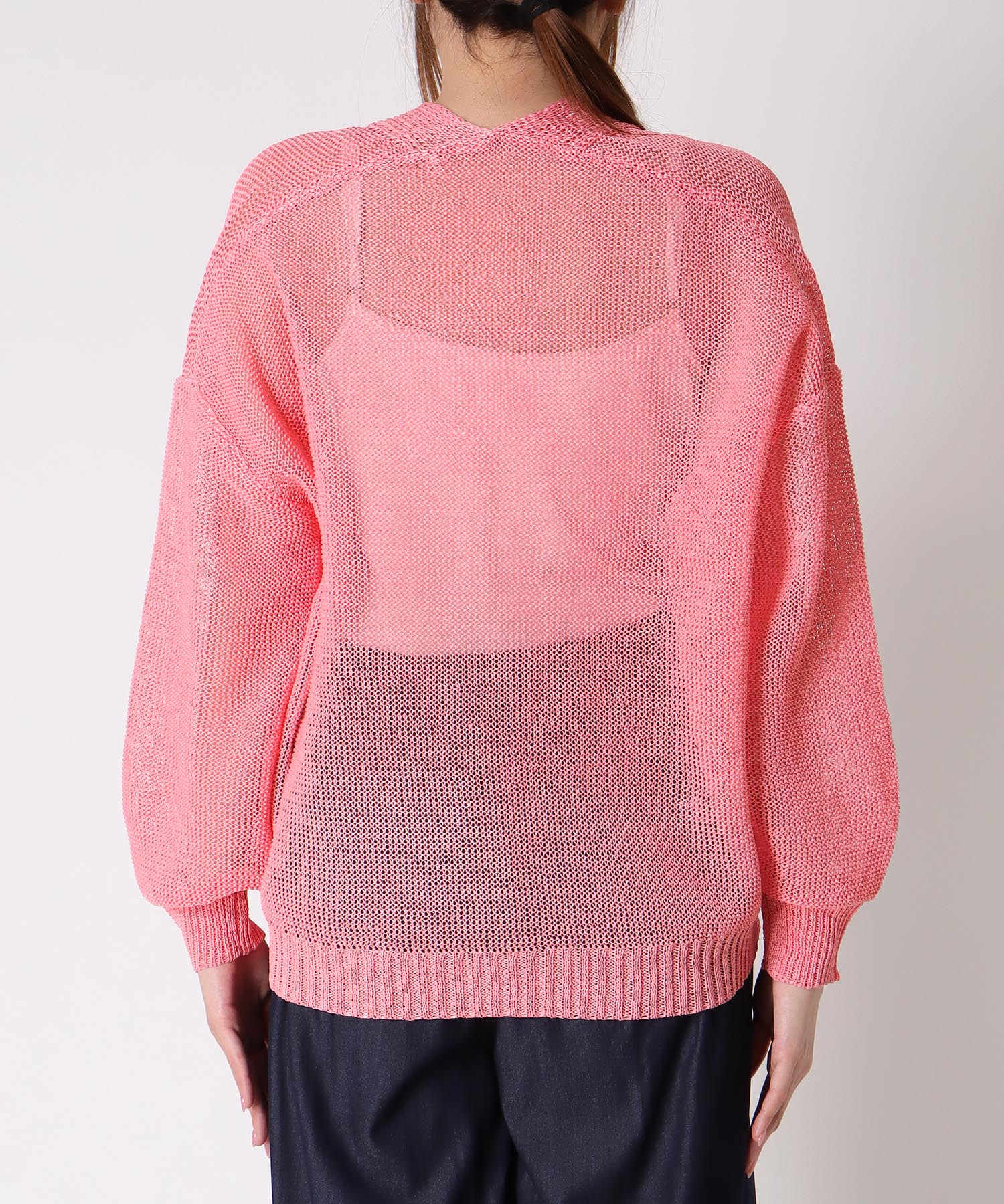 〔お家で試着〕ペーパーヤーンカルマカーディガン