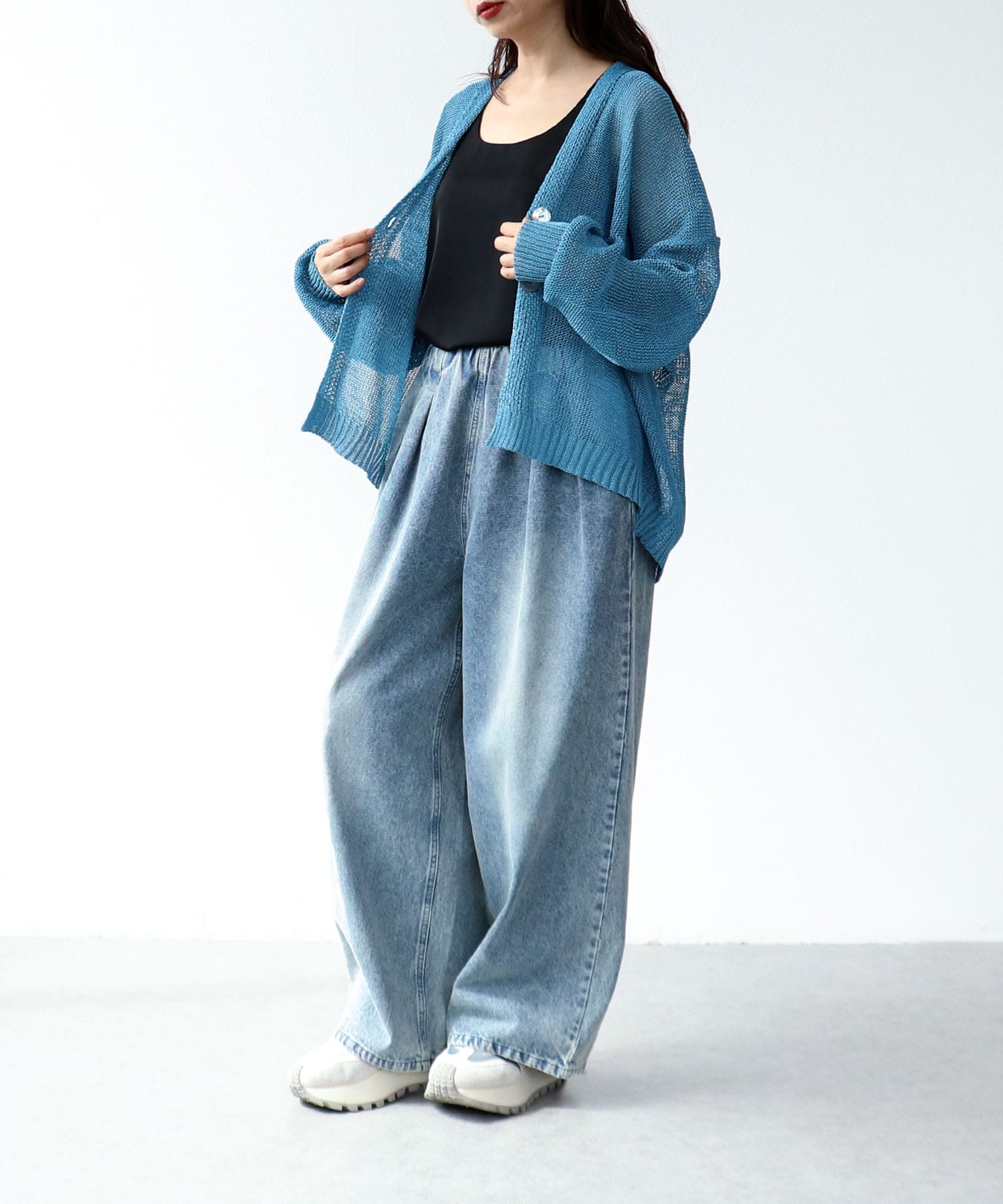 〔お家で試着〕ペーパーヤーンカルマカーディガン