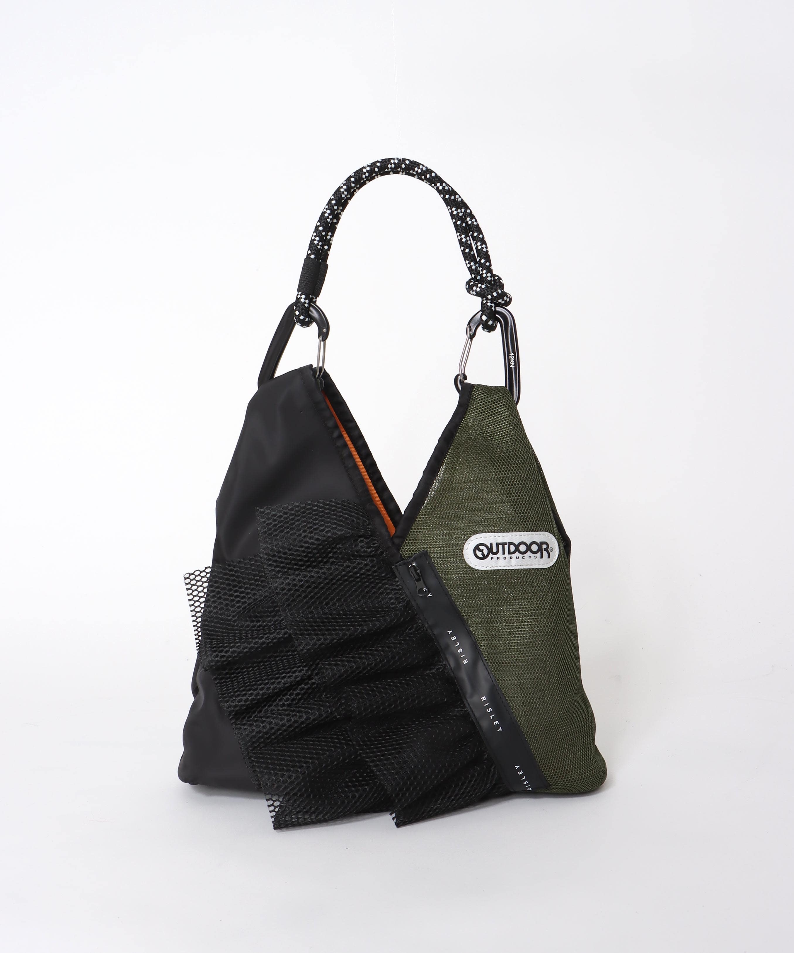 【RISLEY×OUTDOOR PRODUCTS】miniトライアングルフリルメッシュバッグ