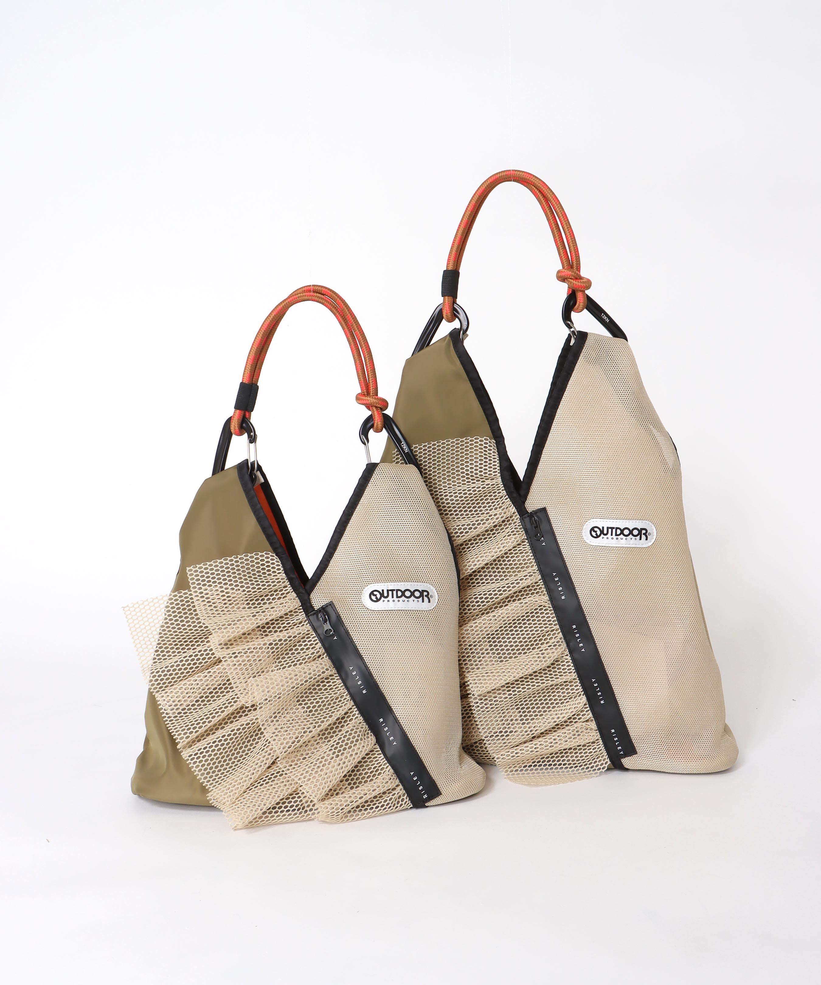 【RISLEY×OUTDOOR PRODUCTS】miniトライアングルフリルメッシュバッグ