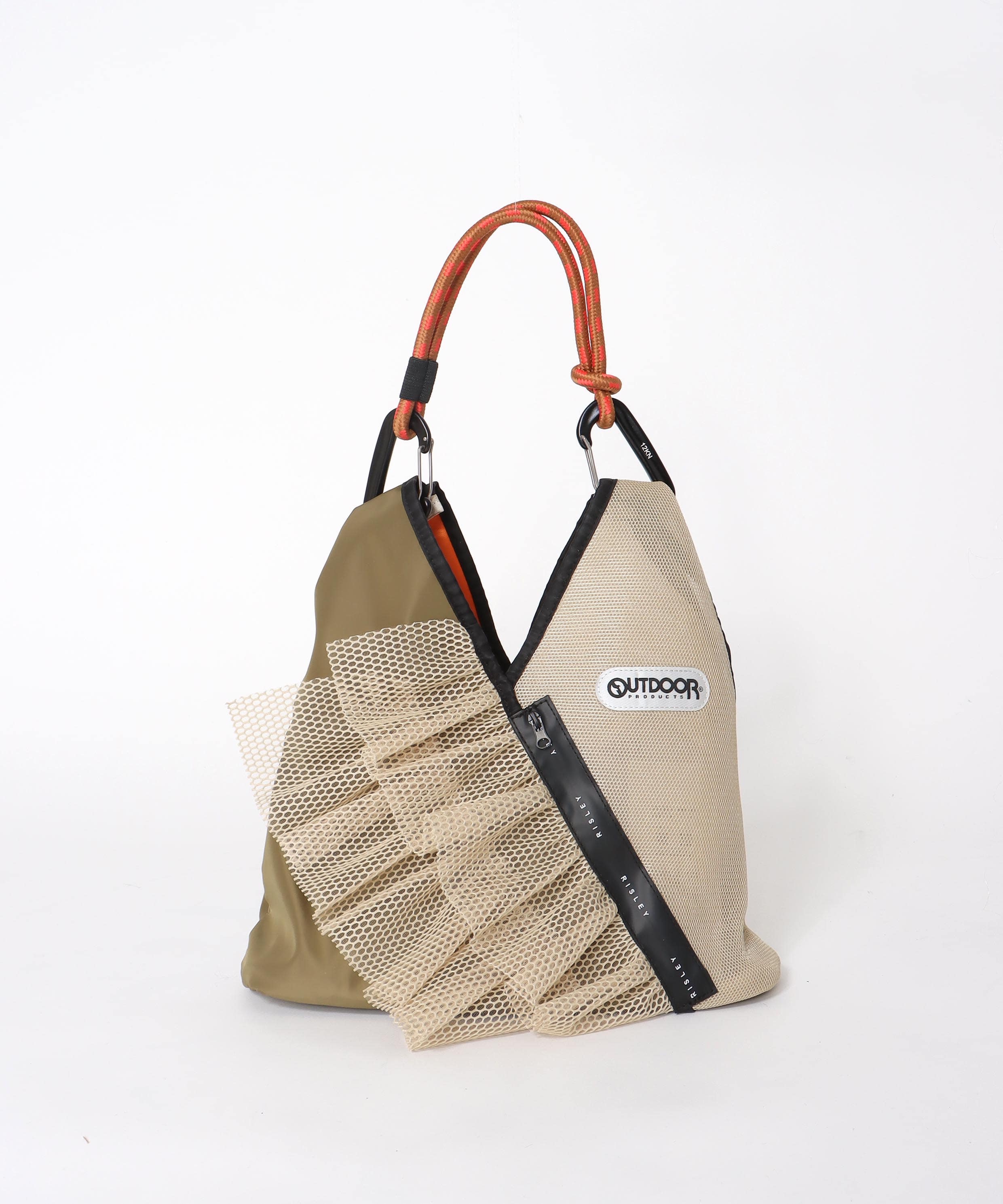 【RISLEY×OUTDOOR PRODUCTS】miniトライアングルフリルメッシュバッグ