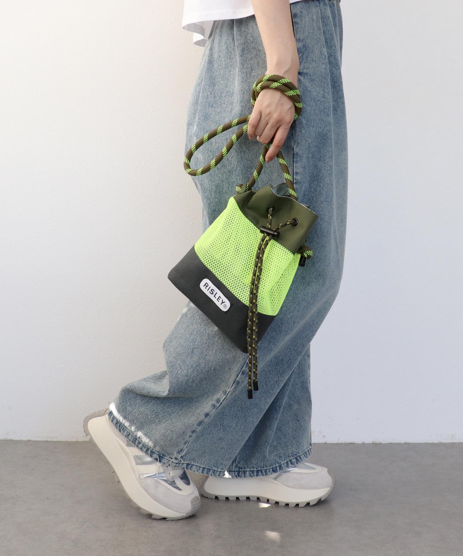 【RISLEY×OUTDOOR PRODUCTS】メッシュＷポシェットバッグ