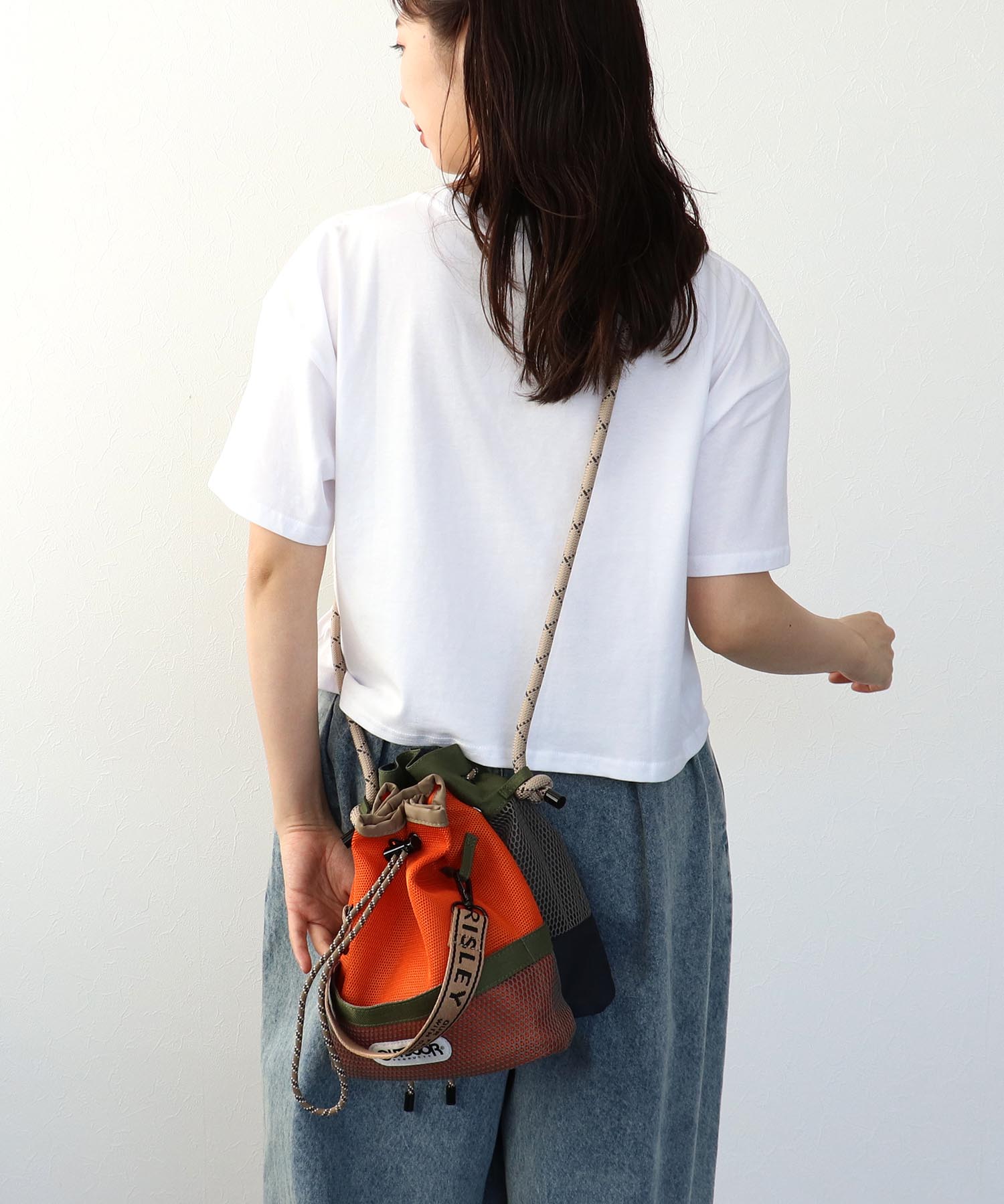 【RISLEY×OUTDOOR PRODUCTS】メッシュＷポシェットバッグ