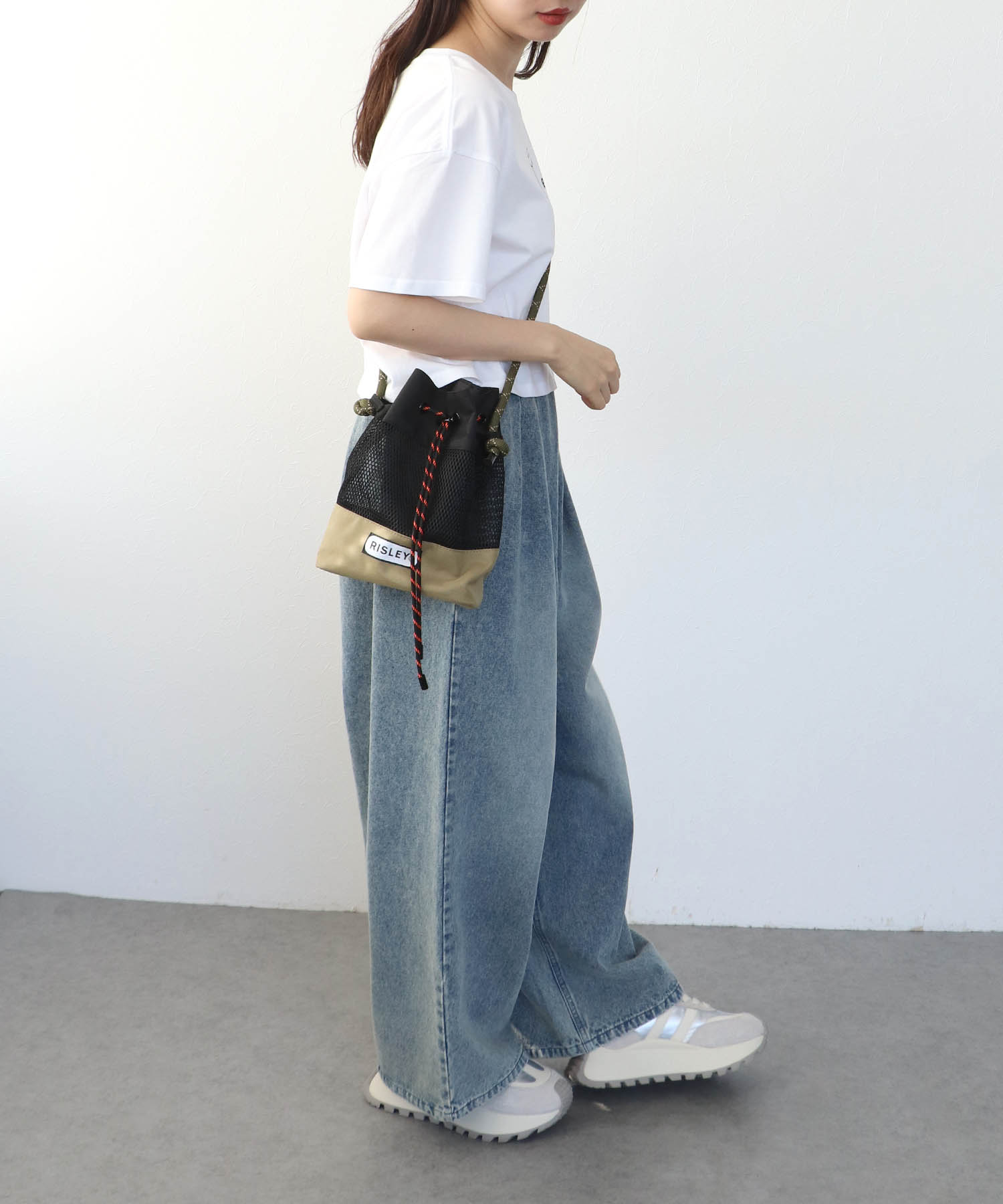 【RISLEY×OUTDOOR PRODUCTS】メッシュＷポシェットバッグ