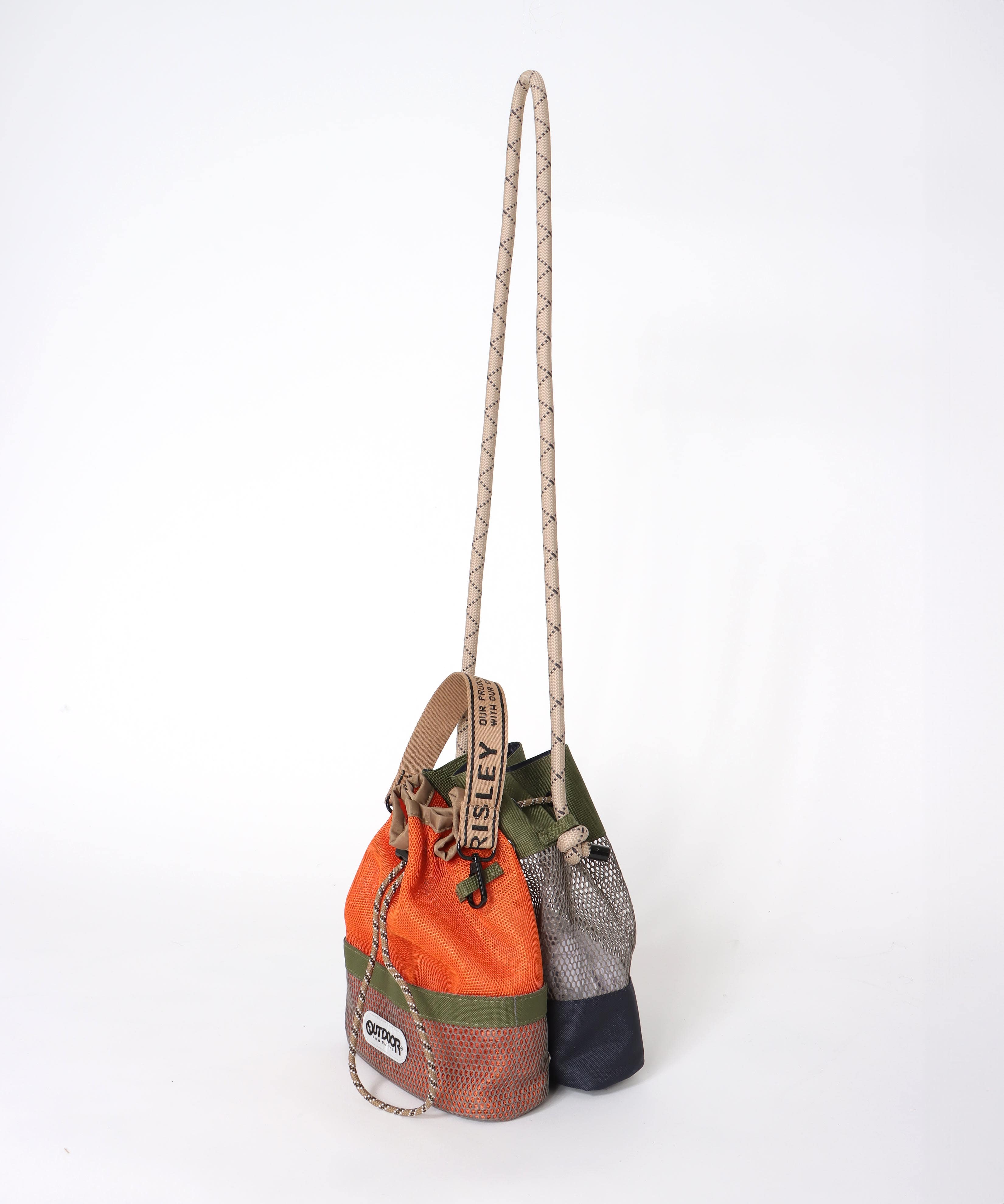 【RISLEY×OUTDOOR PRODUCTS】メッシュＷポシェットバッグ
