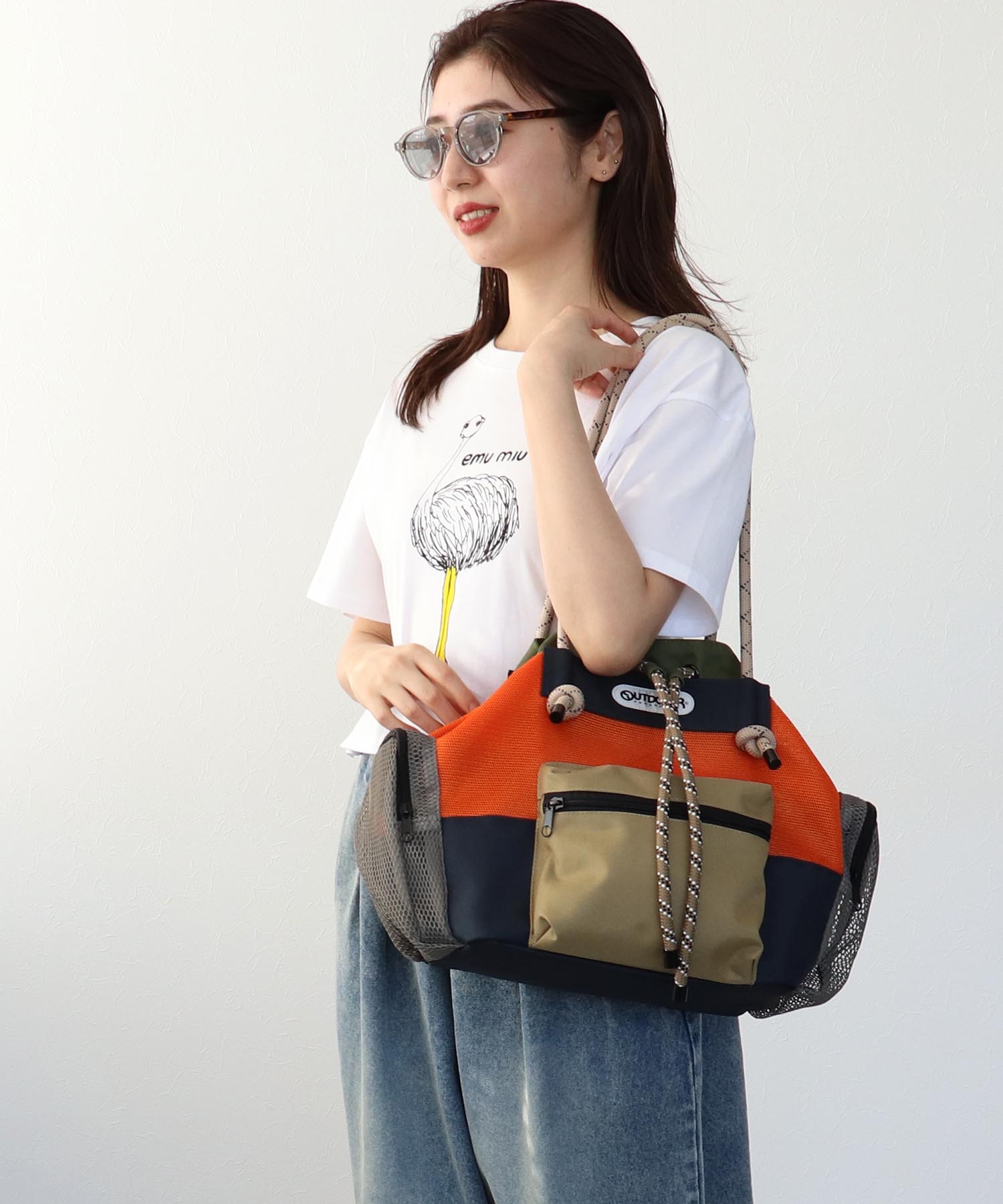 【RISLEY×OUTDOOR PRODUCTS】メッシュトートバッグ