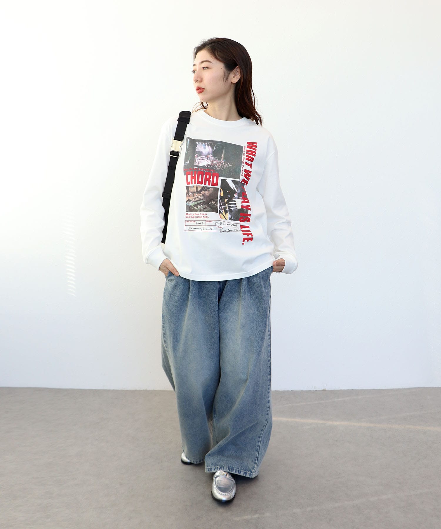 【RISLEY】ロゴ配色ロンＴシャツ