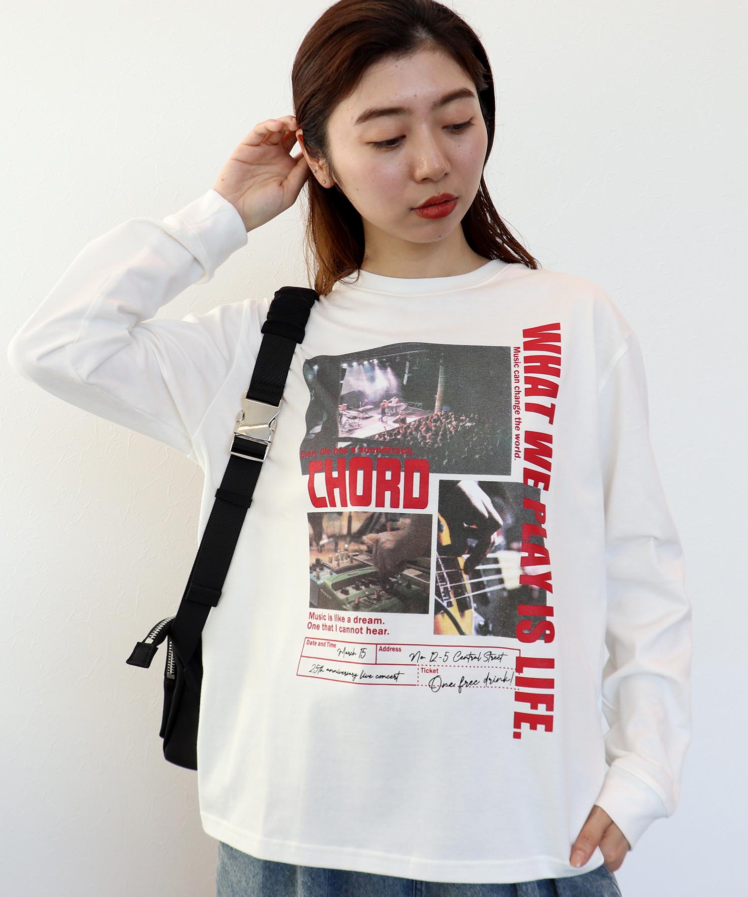 【RISLEY】ロゴ配色ロンＴシャツ