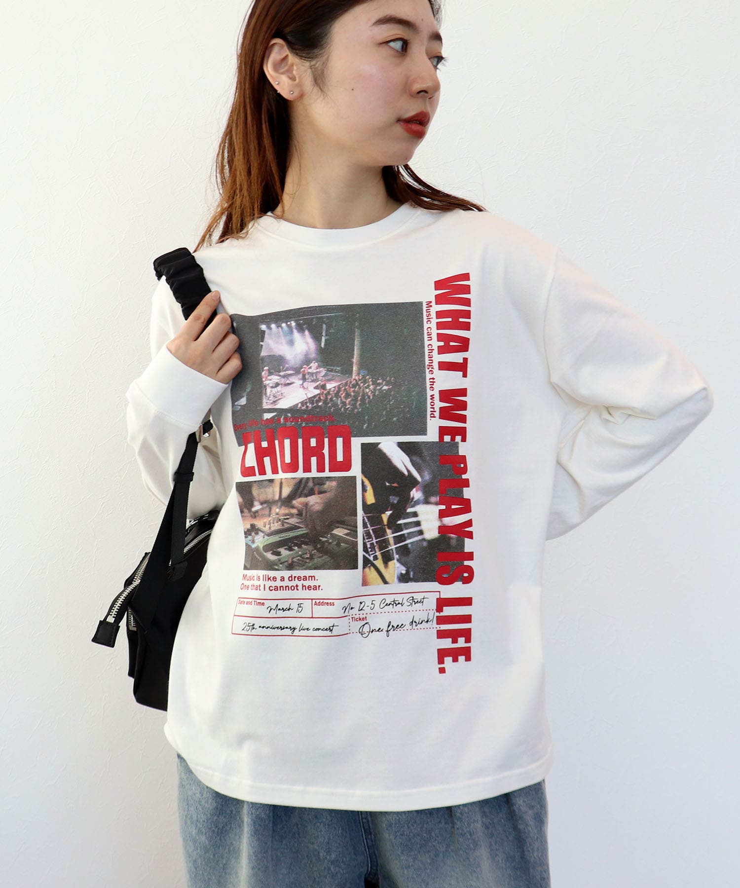 【RISLEY】ロゴ配色ロンＴシャツ