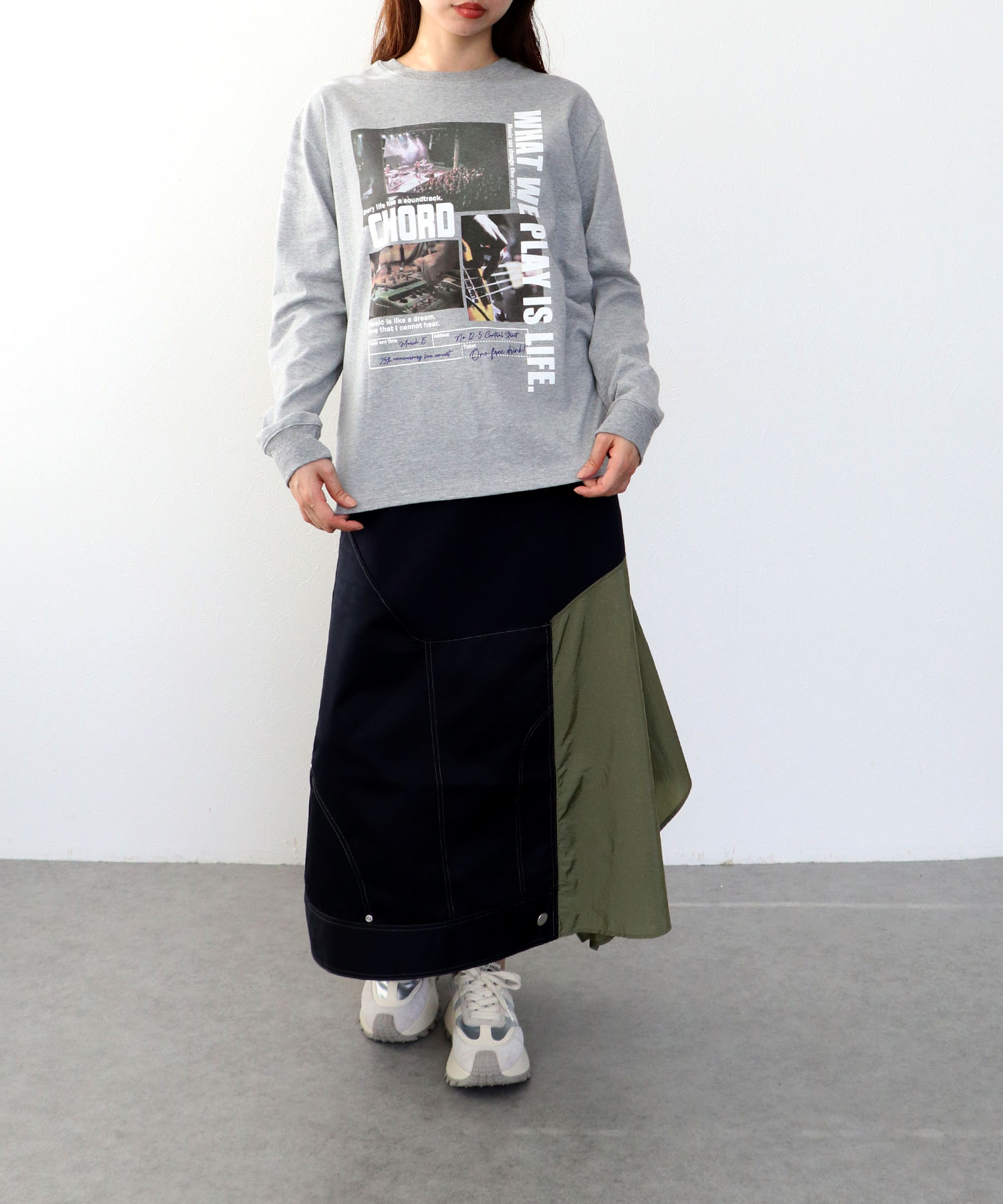 【RISLEY】ロゴ配色ロンＴシャツ