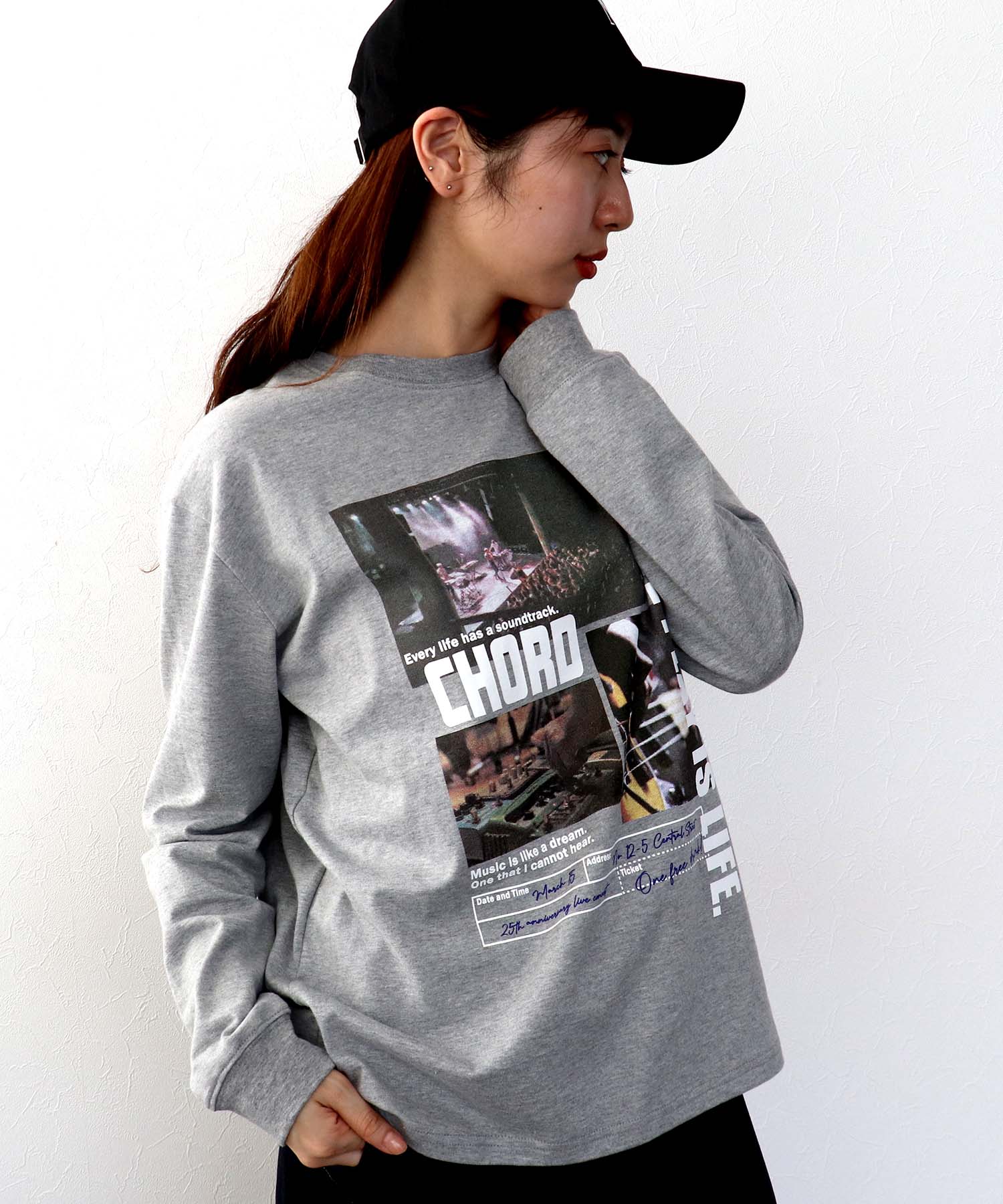 【RISLEY】ロゴ配色ロンＴシャツ