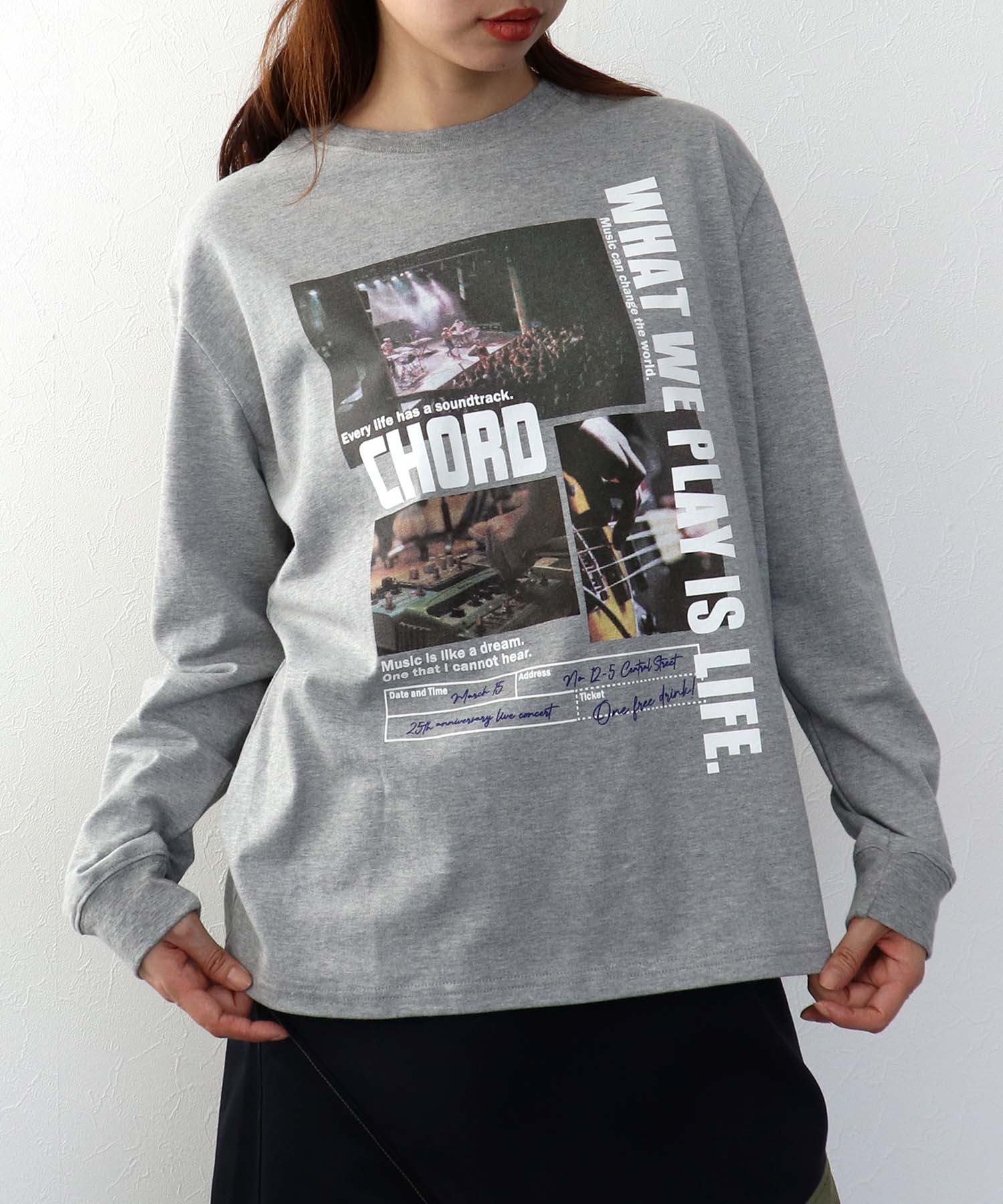 【RISLEY】ロゴ配色ロンＴシャツ