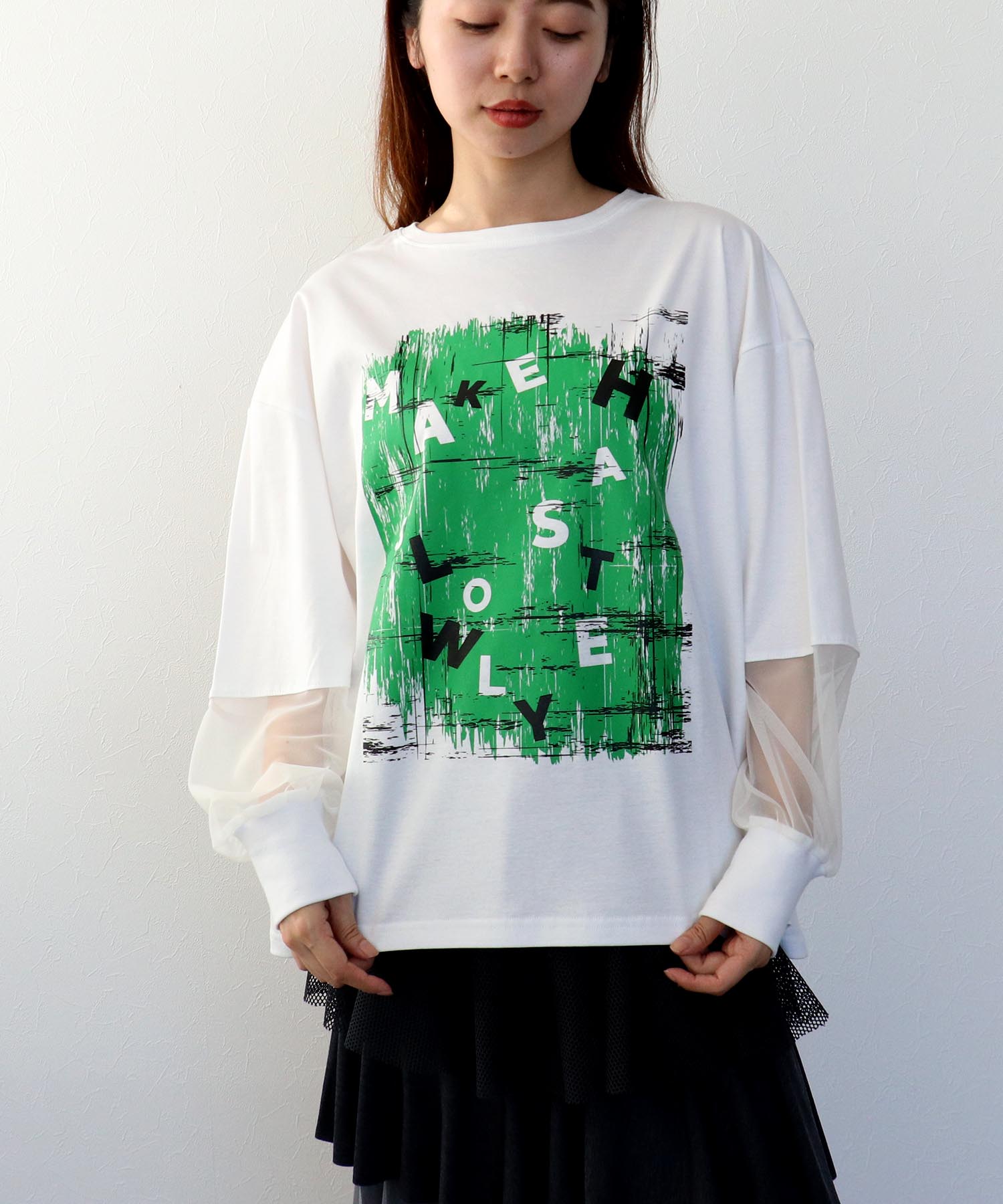 【RISLEY】ビッグロゴロングＴシャツ