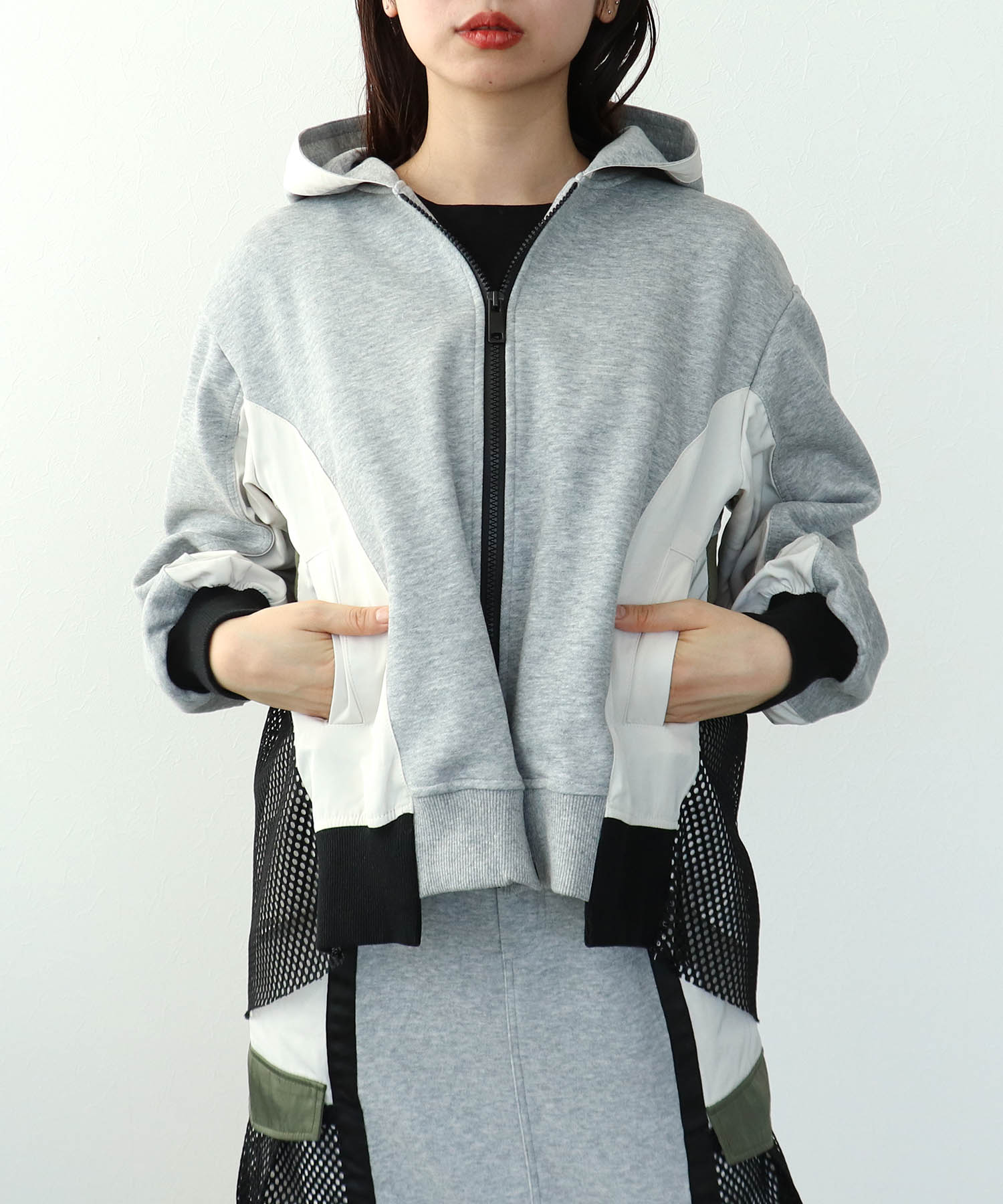 【RISLEY】バックメッシュパーカー