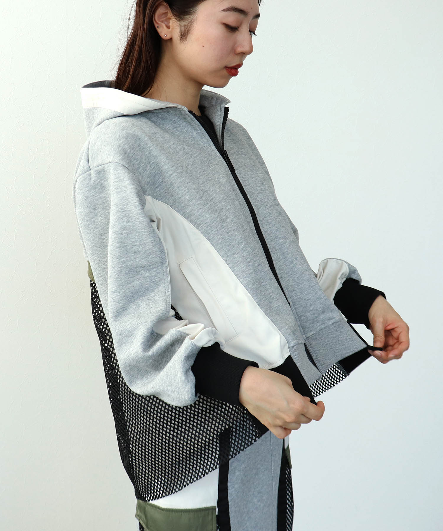 【RISLEY】バックメッシュパーカー