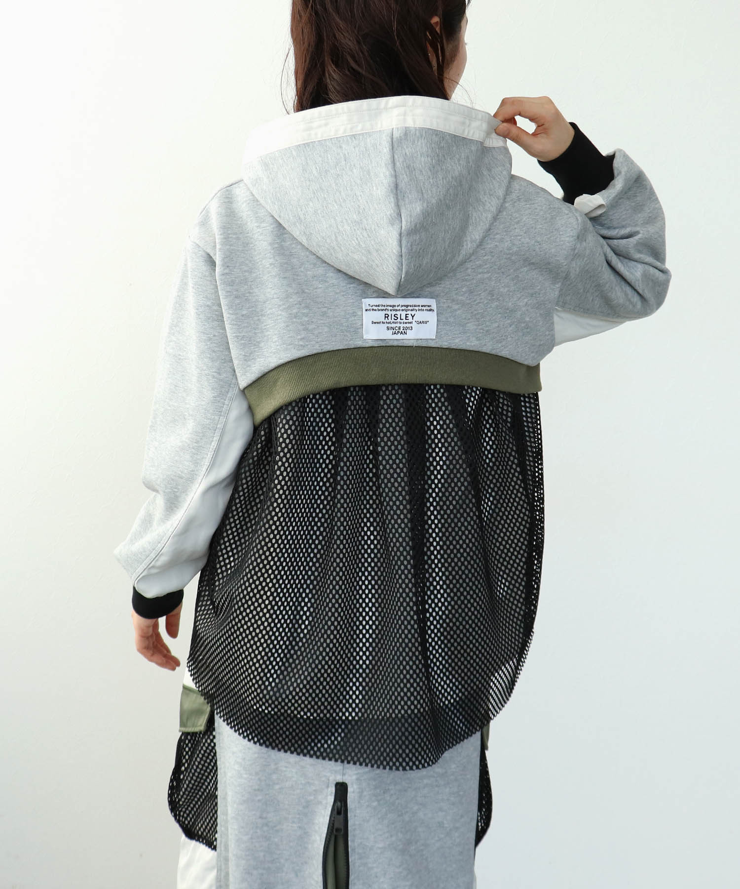 【RISLEY】バックメッシュパーカー
