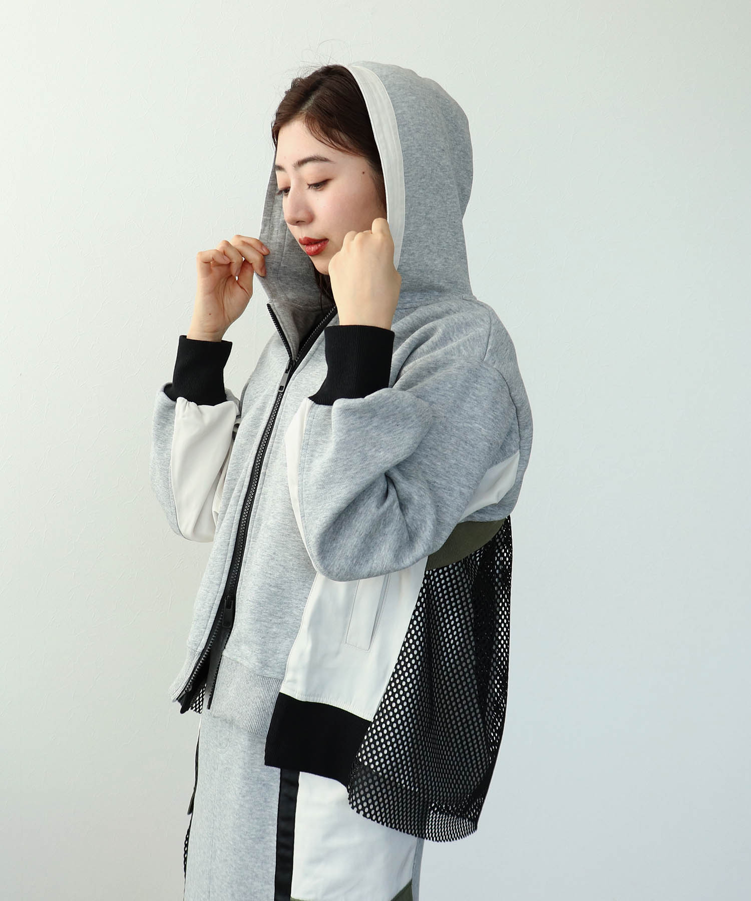 【RISLEY】バックメッシュパーカー