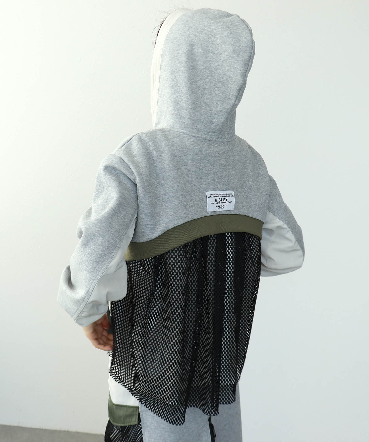 【RISLEY】バックメッシュパーカー