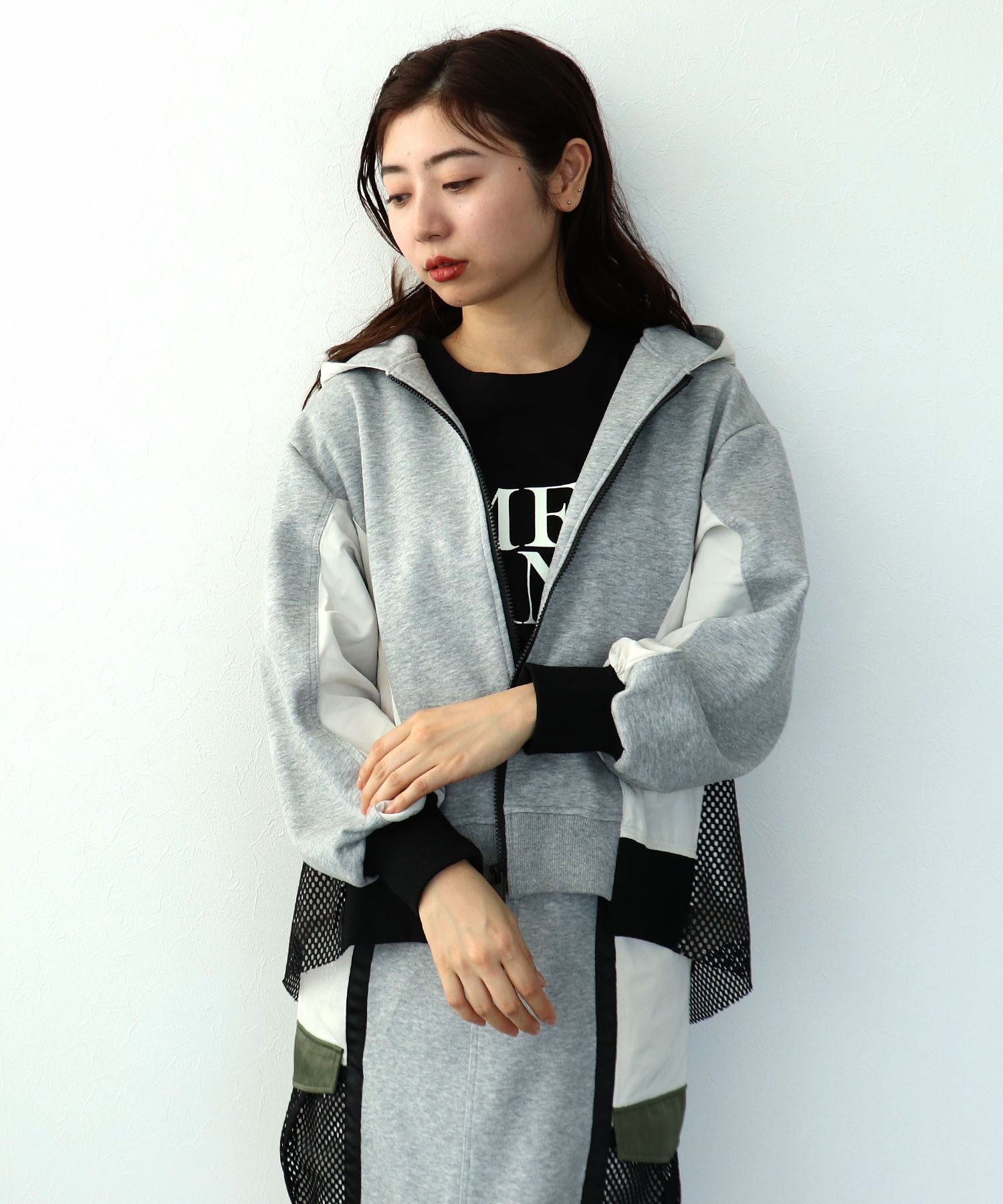 【RISLEY】バックメッシュパーカー