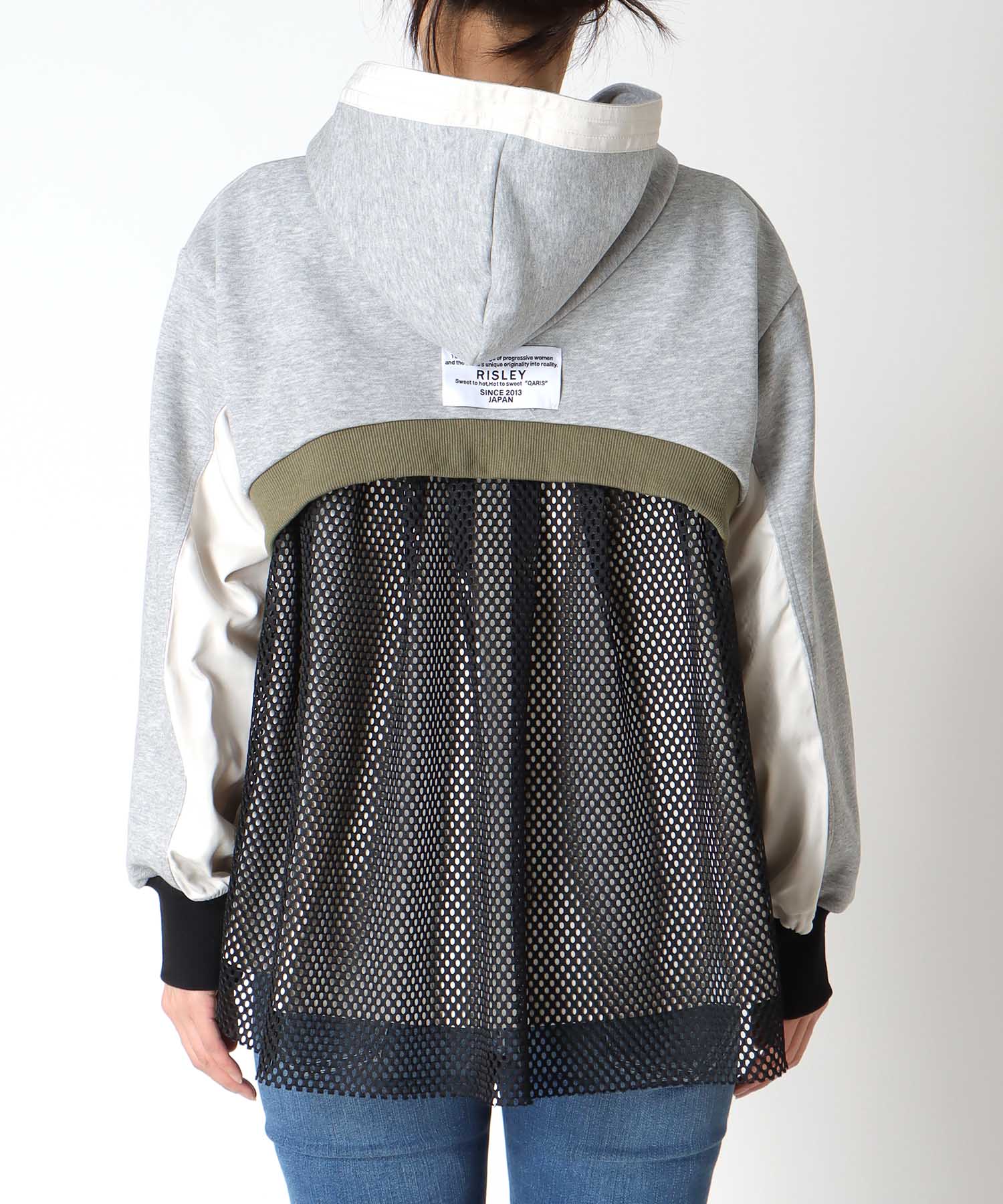 【RISLEY】バックメッシュパーカー