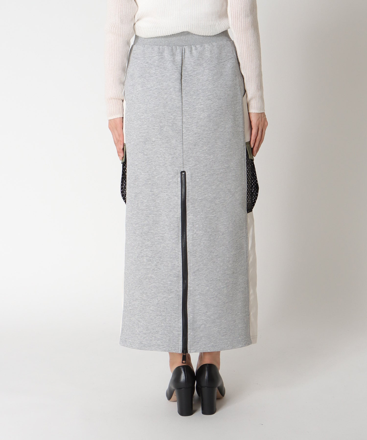 【RISLEY】バックZIPバイカラースカート