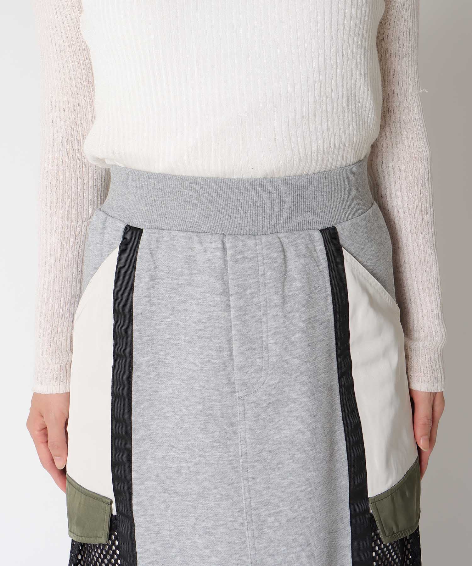 【RISLEY】バックZIPバイカラースカート