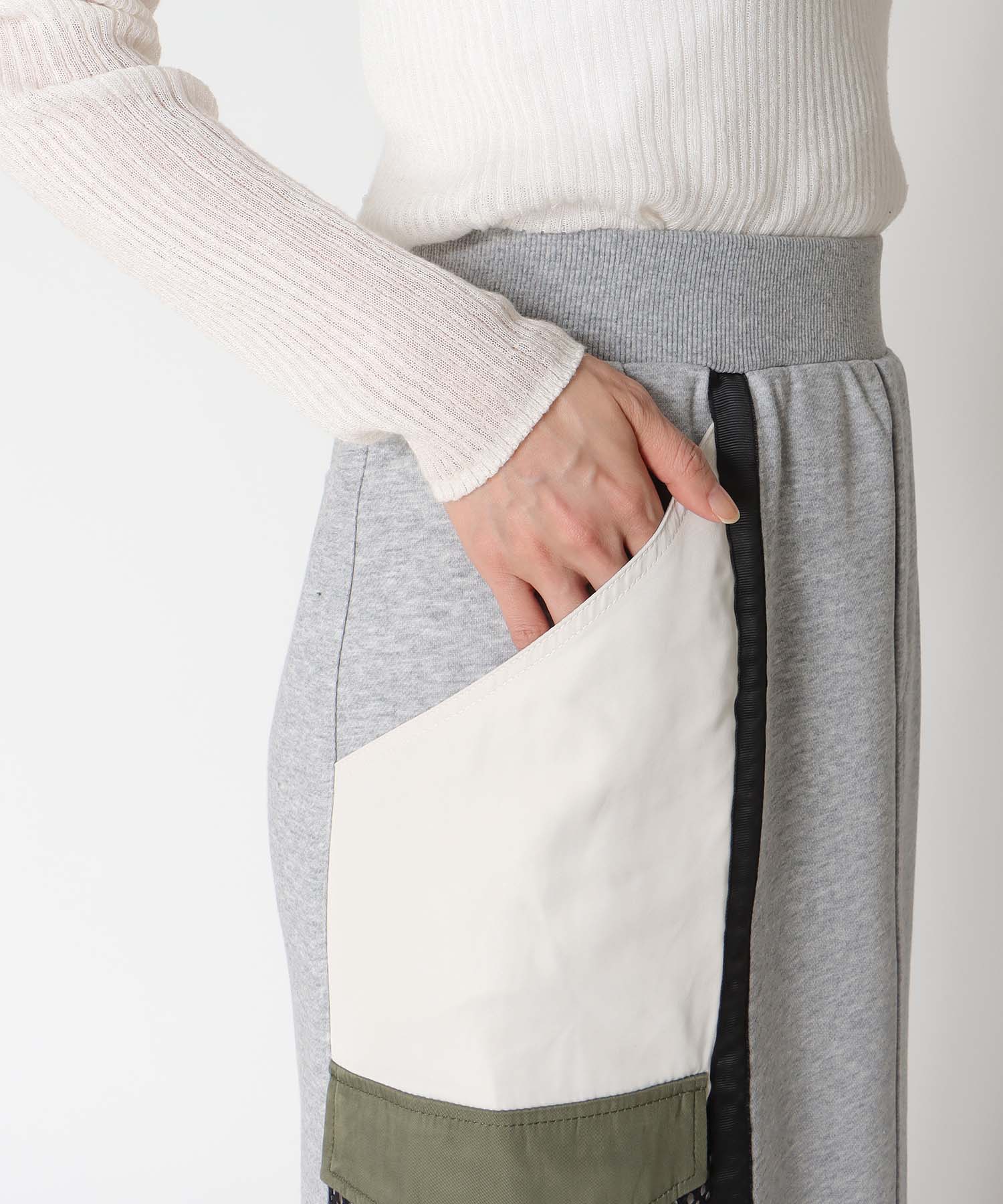 【RISLEY】バックZIPバイカラースカート