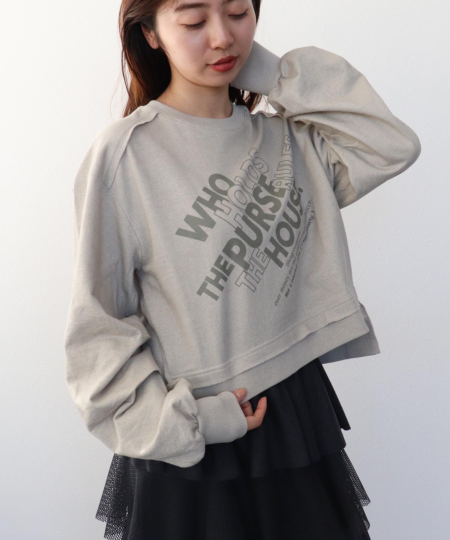 【RISLEY】ショートロゴカットプルオーバー