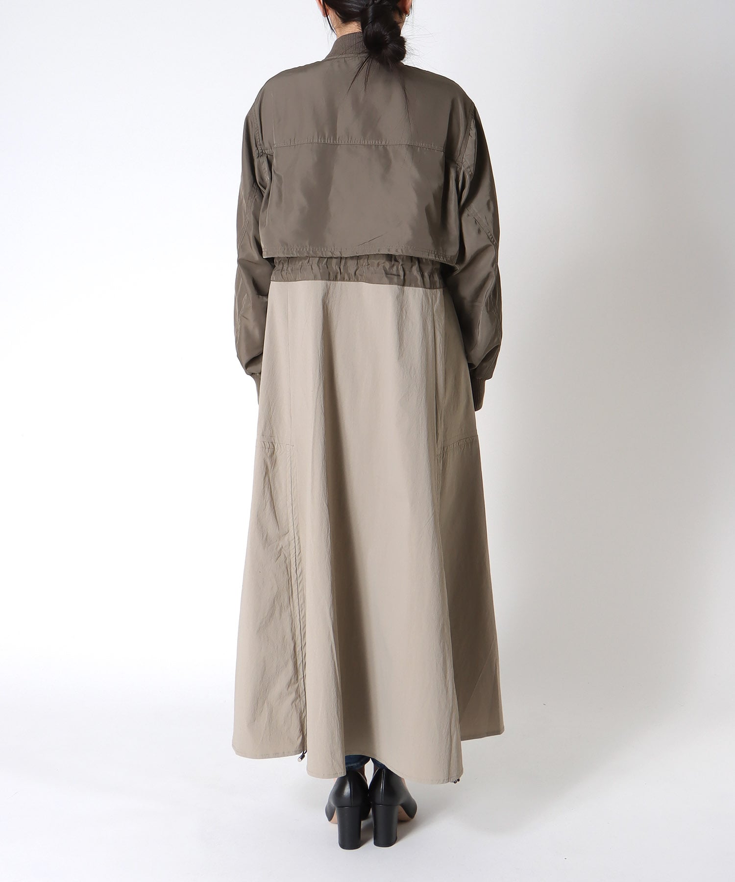 【RISLEY】肩掛けレイヤードコート