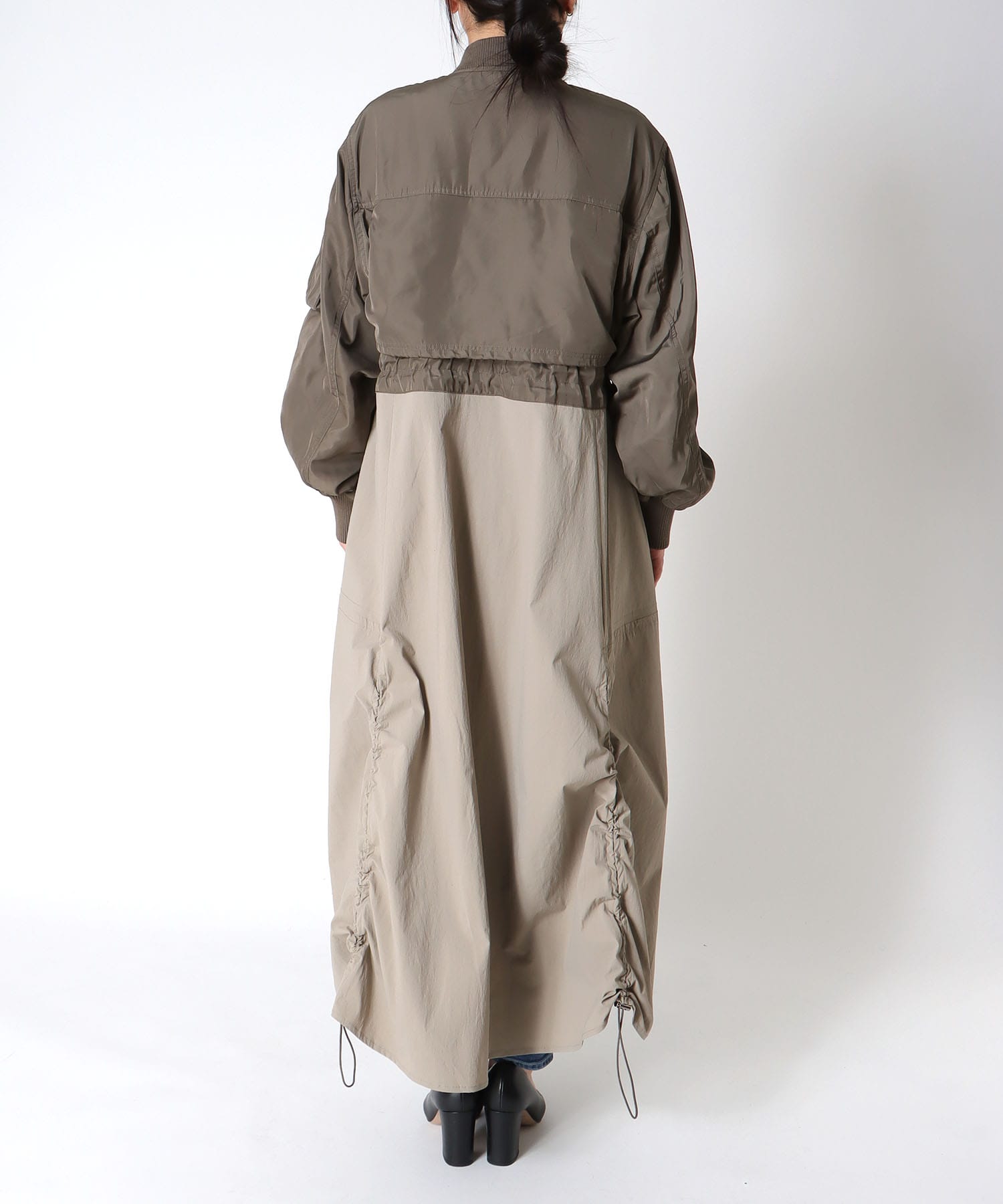 【RISLEY】肩掛けレイヤードコート