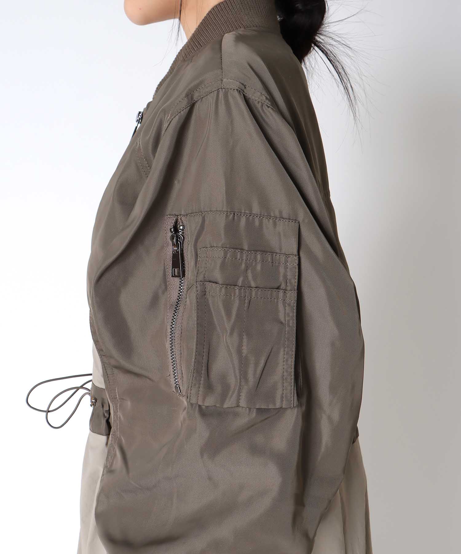 【RISLEY】肩掛けレイヤードコート