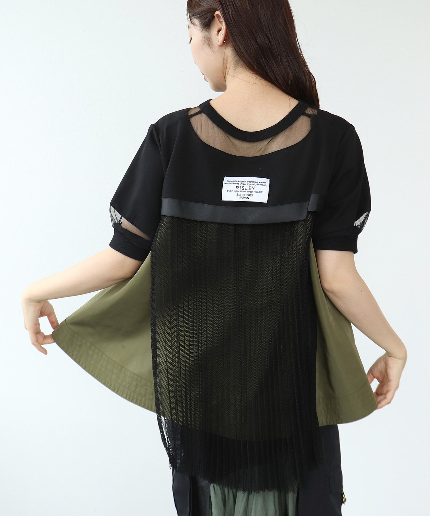 【RISLEY】BACKプリーツトップス