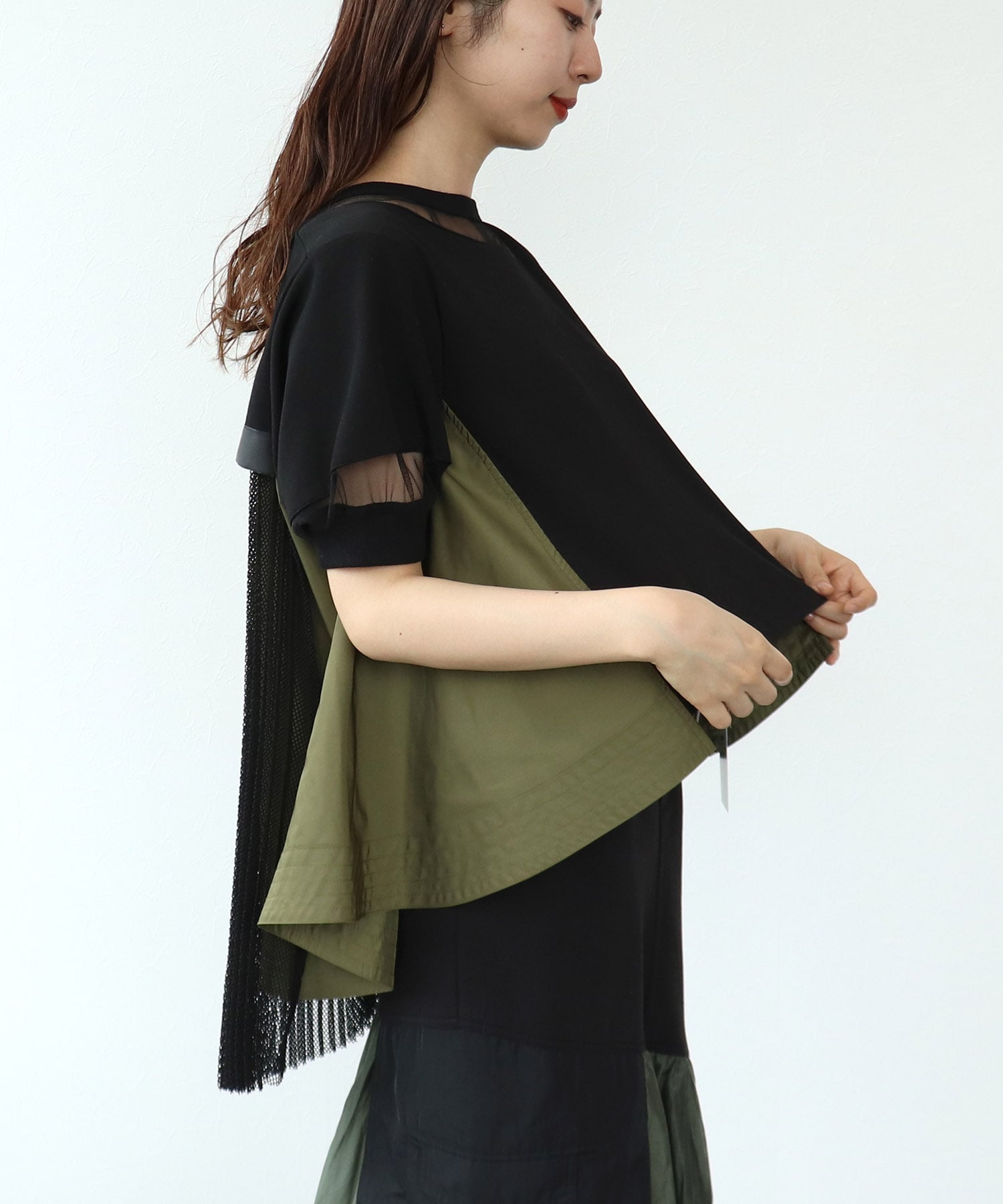 【RISLEY】BACKプリーツトップス