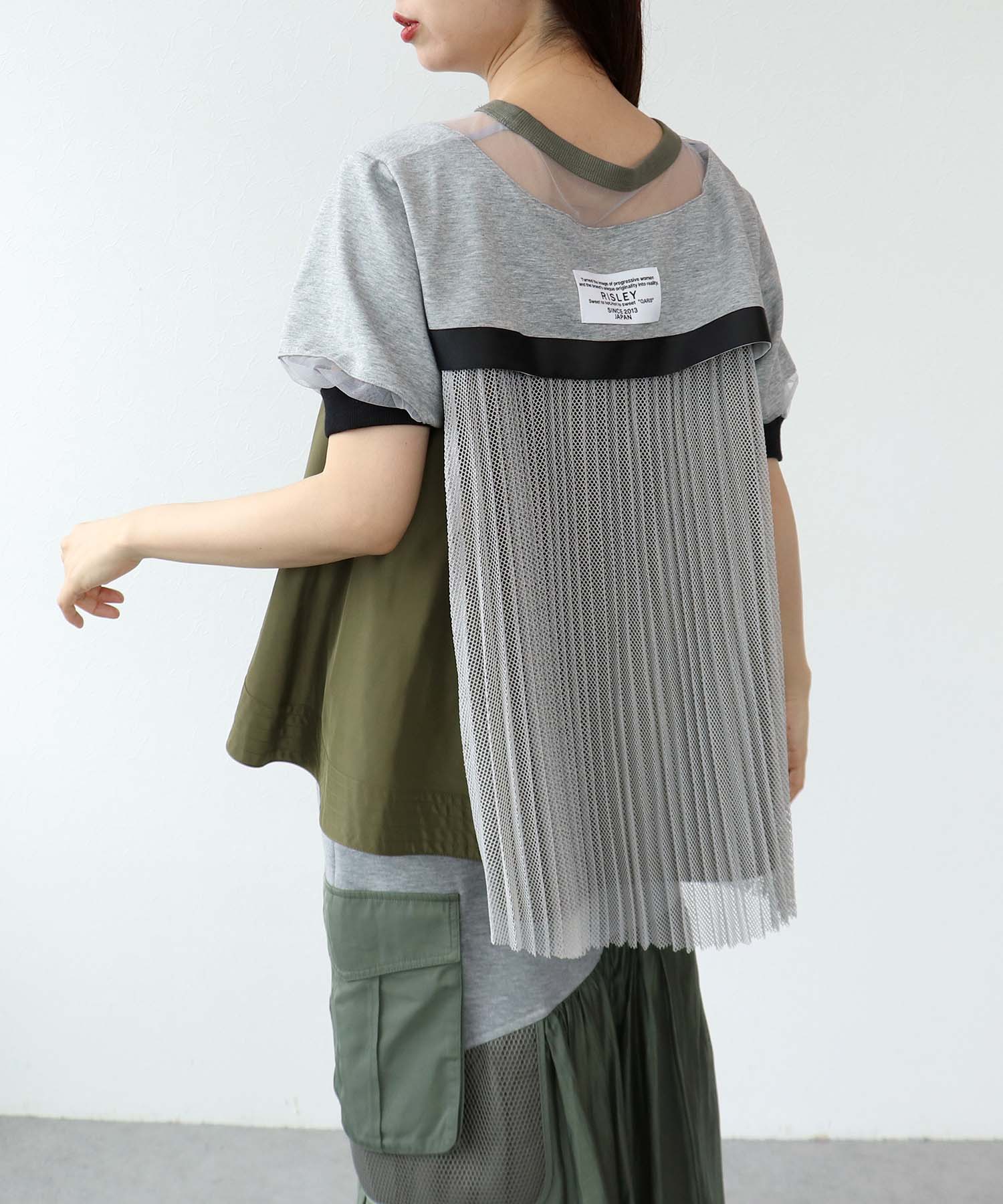 【RISLEY】BACKプリーツトップス