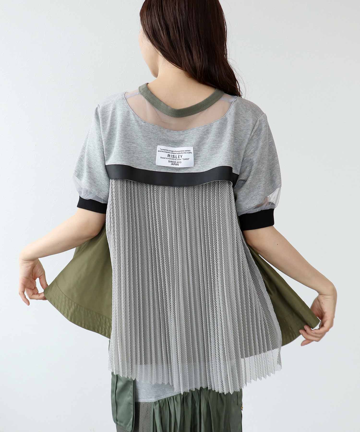 【RISLEY】BACKプリーツトップス