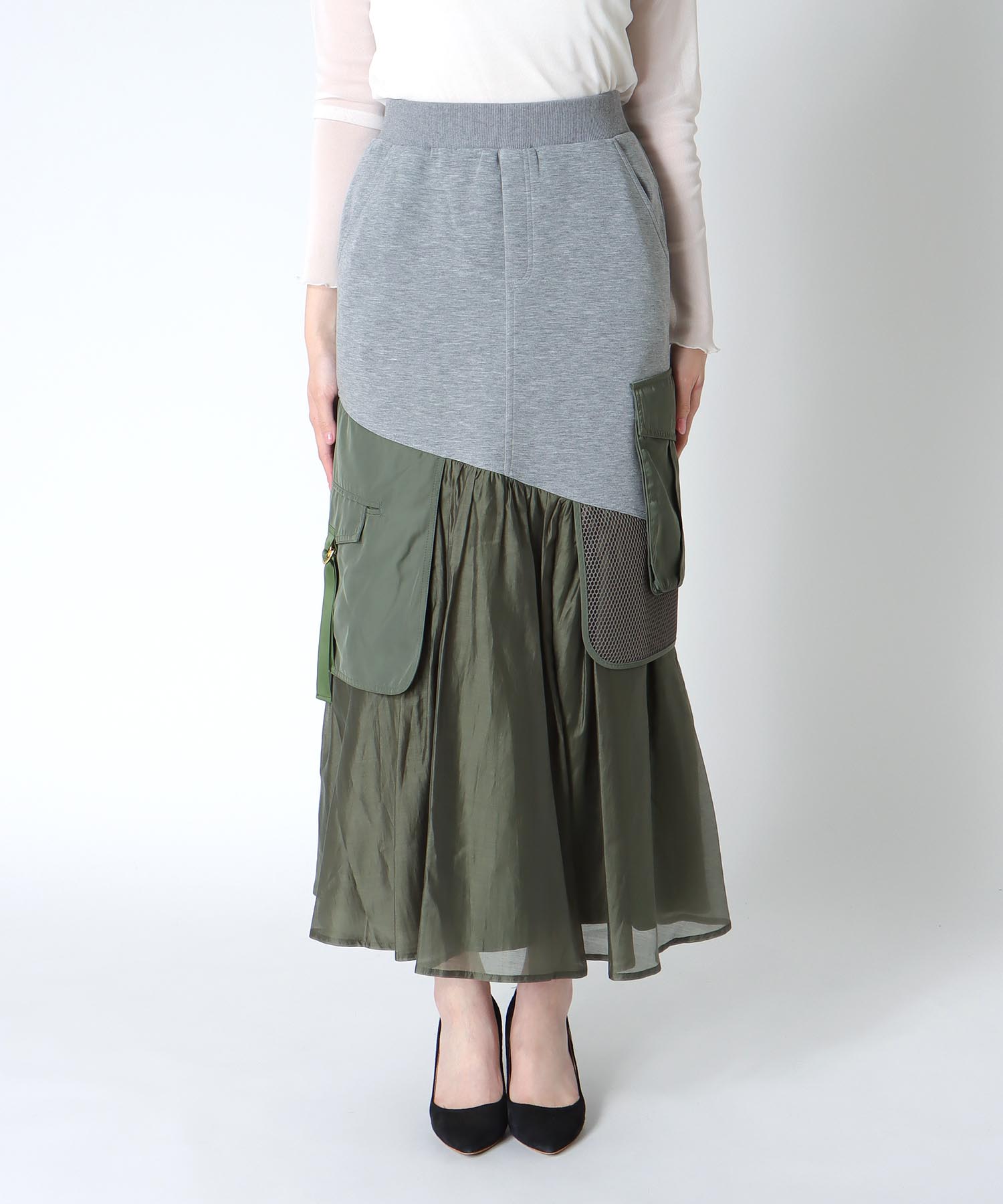 【RISLEY】ミリタリー×スウェットスカート