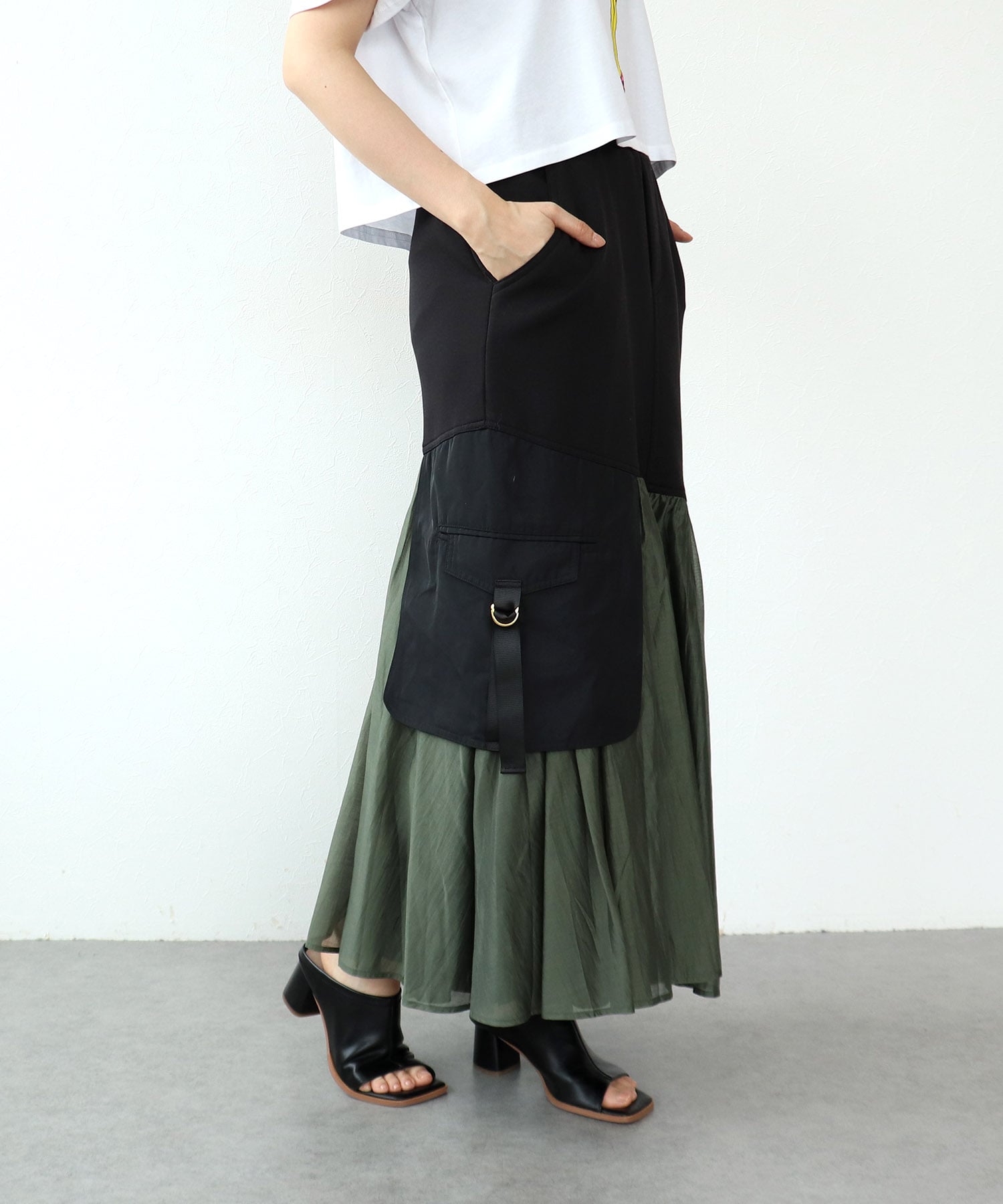 【RISLEY】ミリタリー×スウェットスカート