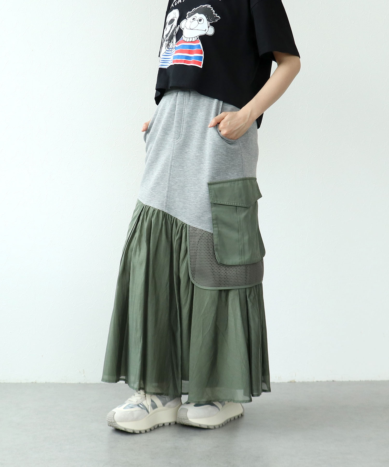 【RISLEY】ミリタリー×スウェットスカート