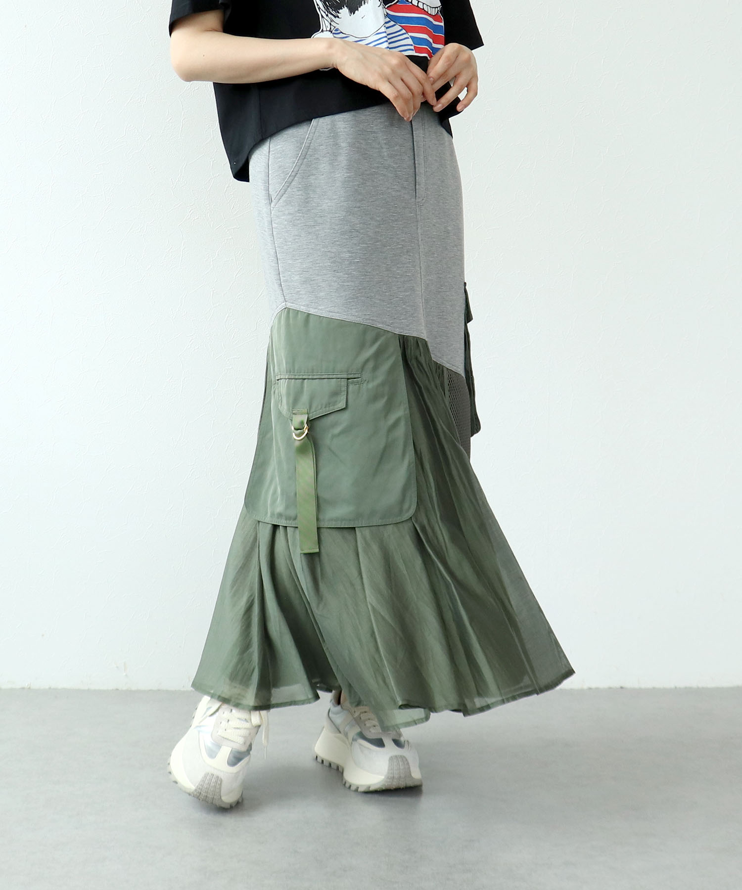 【RISLEY】ミリタリー×スウェットスカート