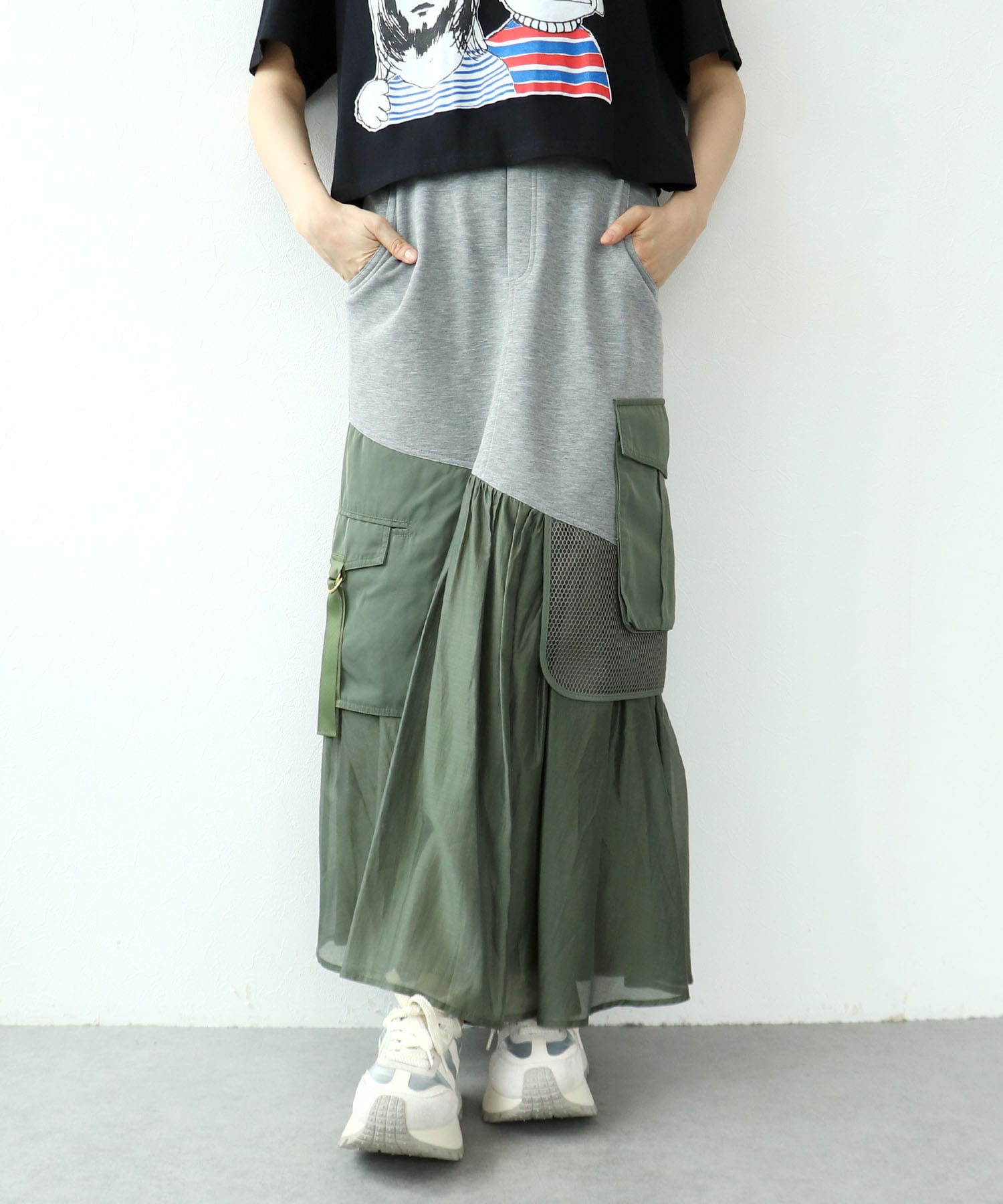 【RISLEY】ミリタリー×スウェットスカート